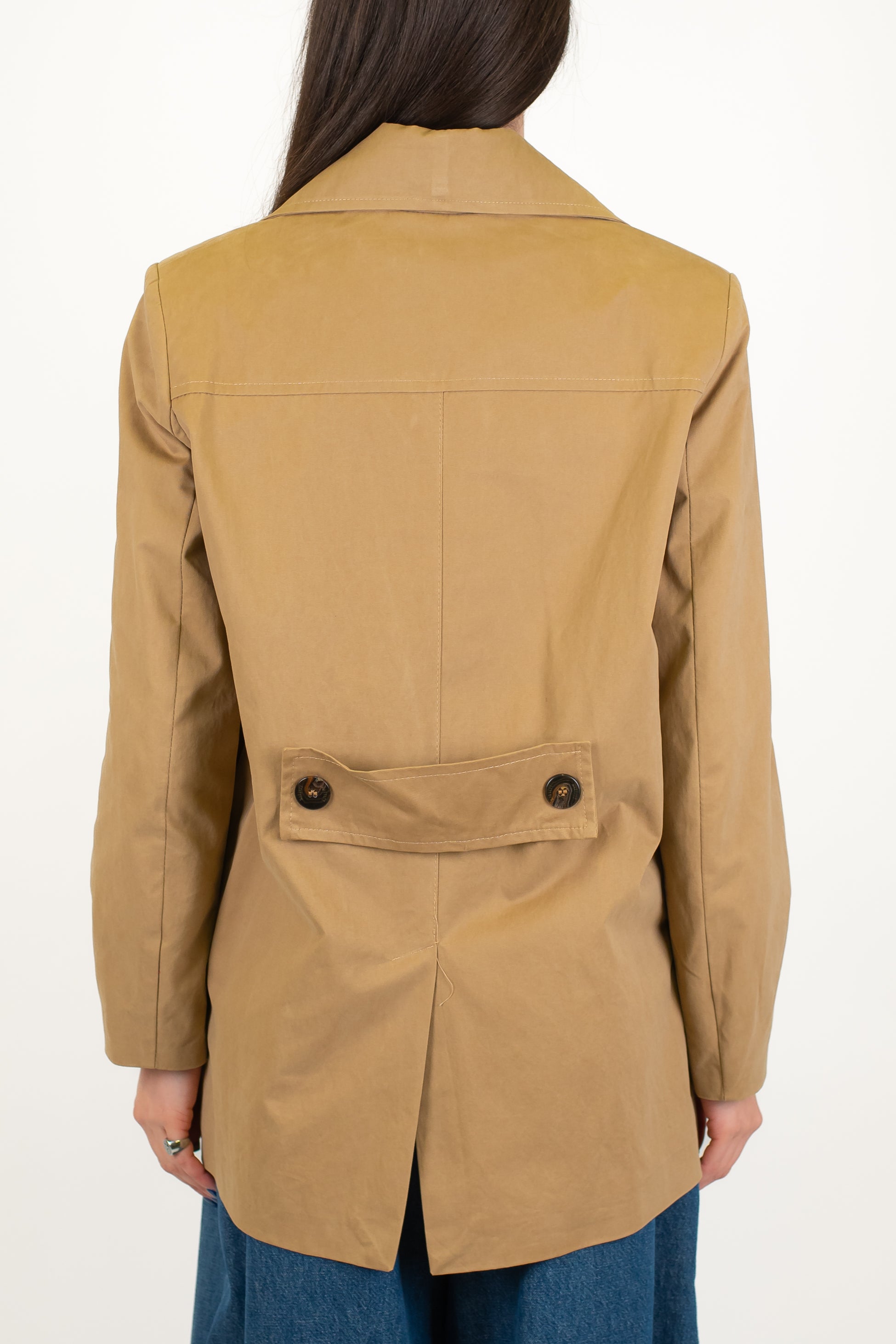 Maryley - Trench doppiopetto con tasche laterali