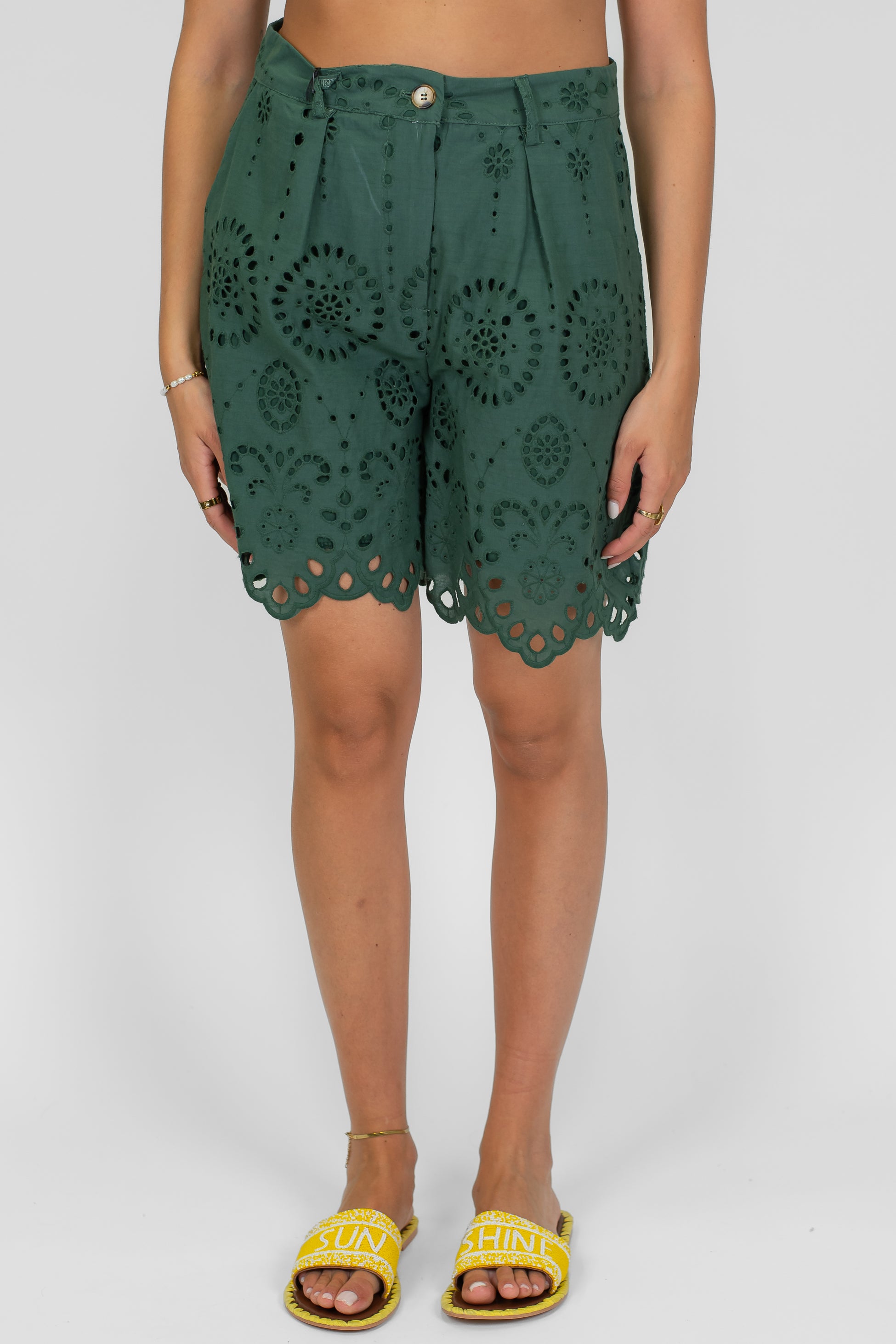 Tensione in- Bermuda in pizzo san gallo