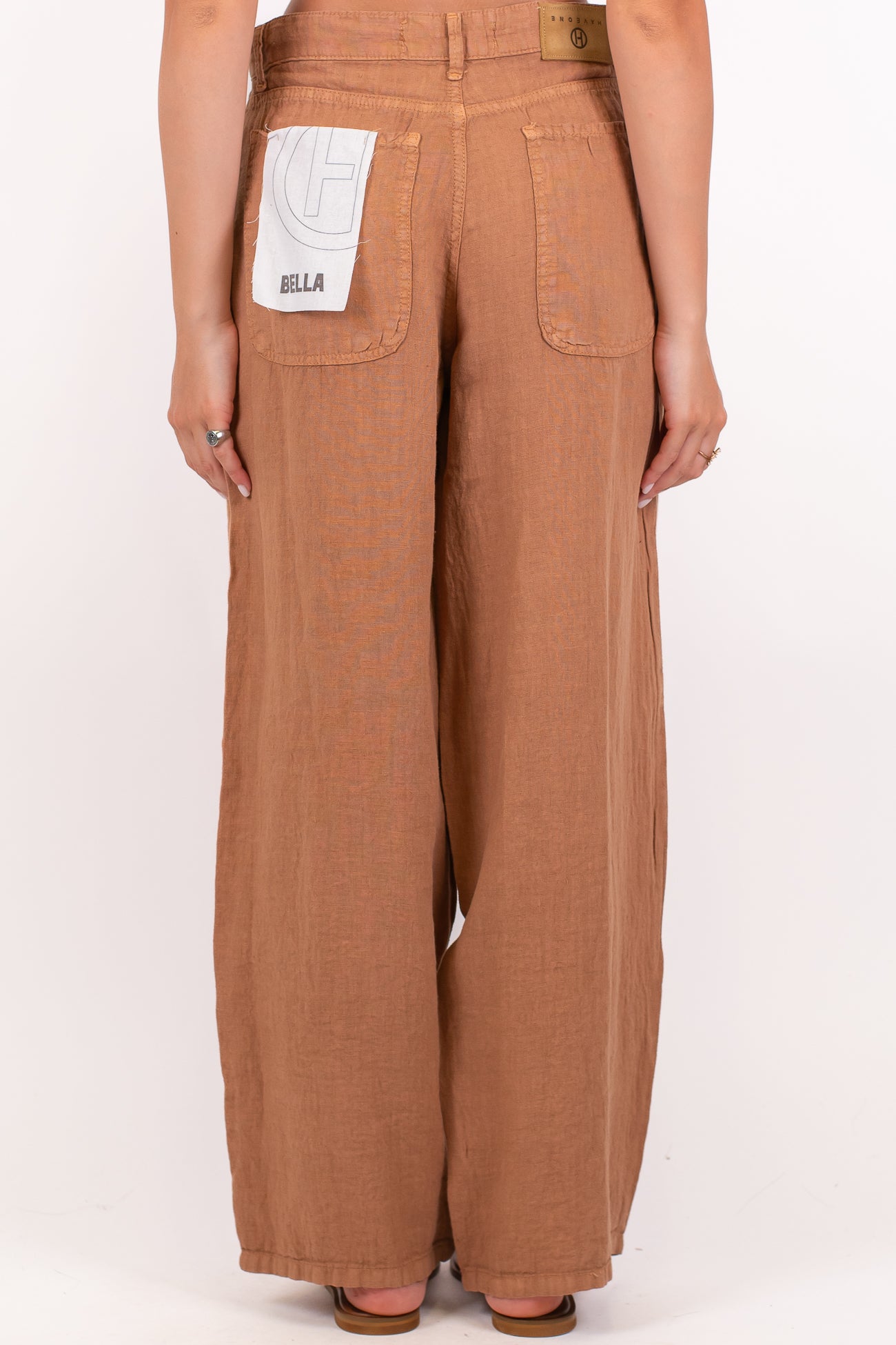 Haveone - Pantalone in puro lino modello BELLA