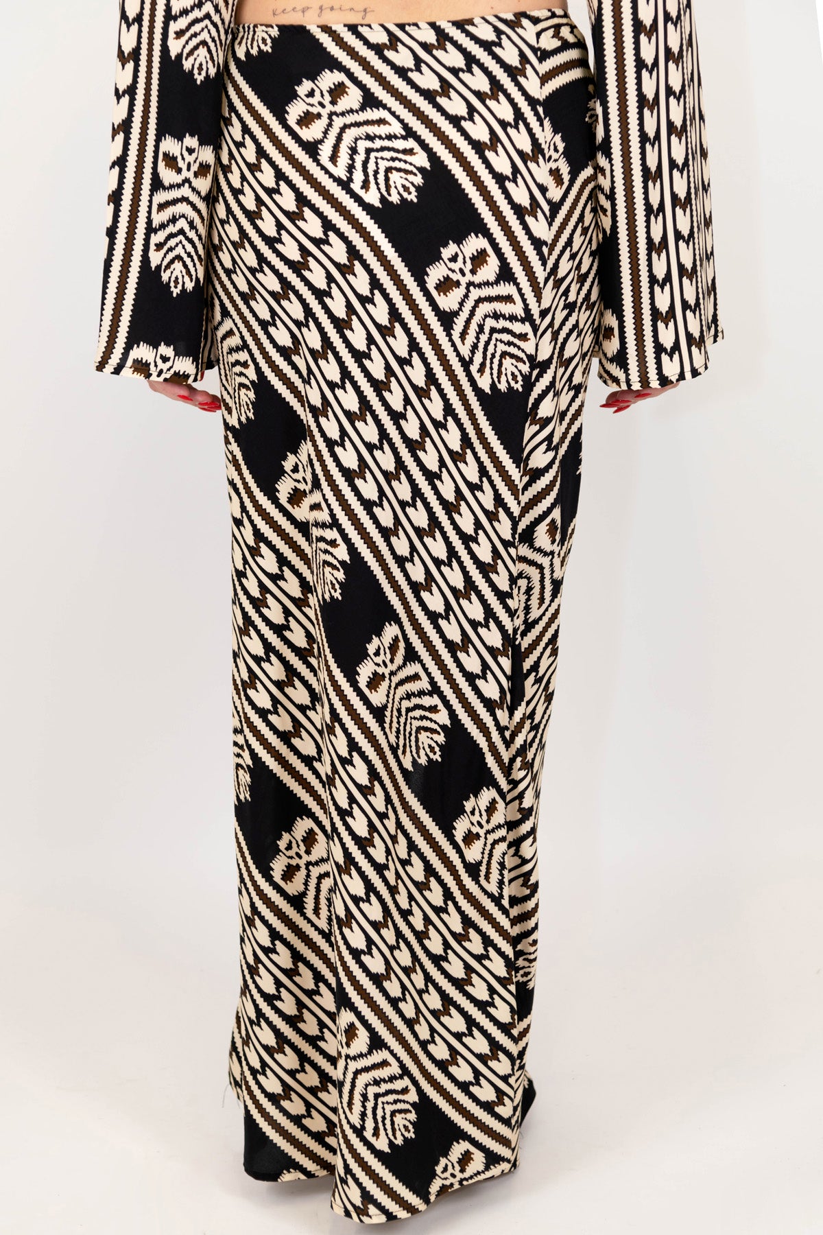 Haveone - Gonna a portafolgio fantasia etnica in viscosa