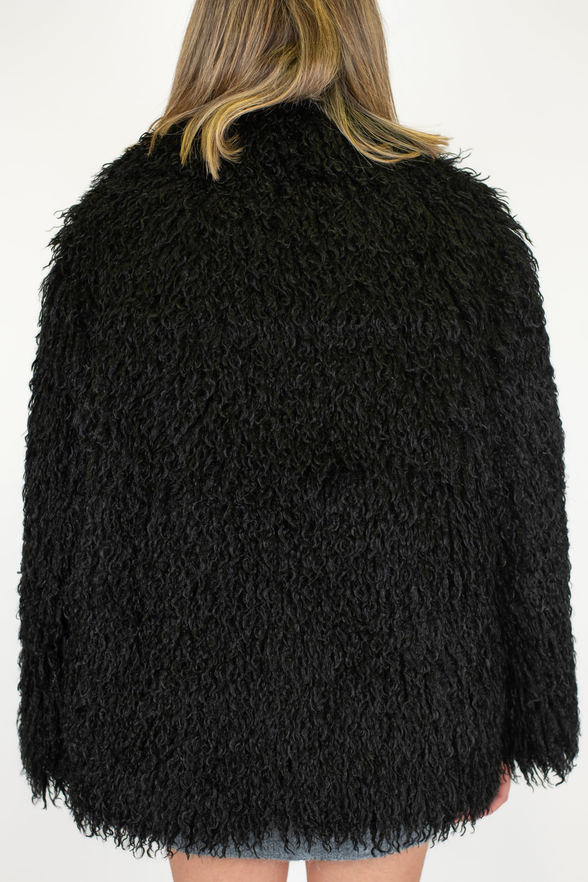 Haveone - Ecopelliccia mongolia con chiusura a scomparsa