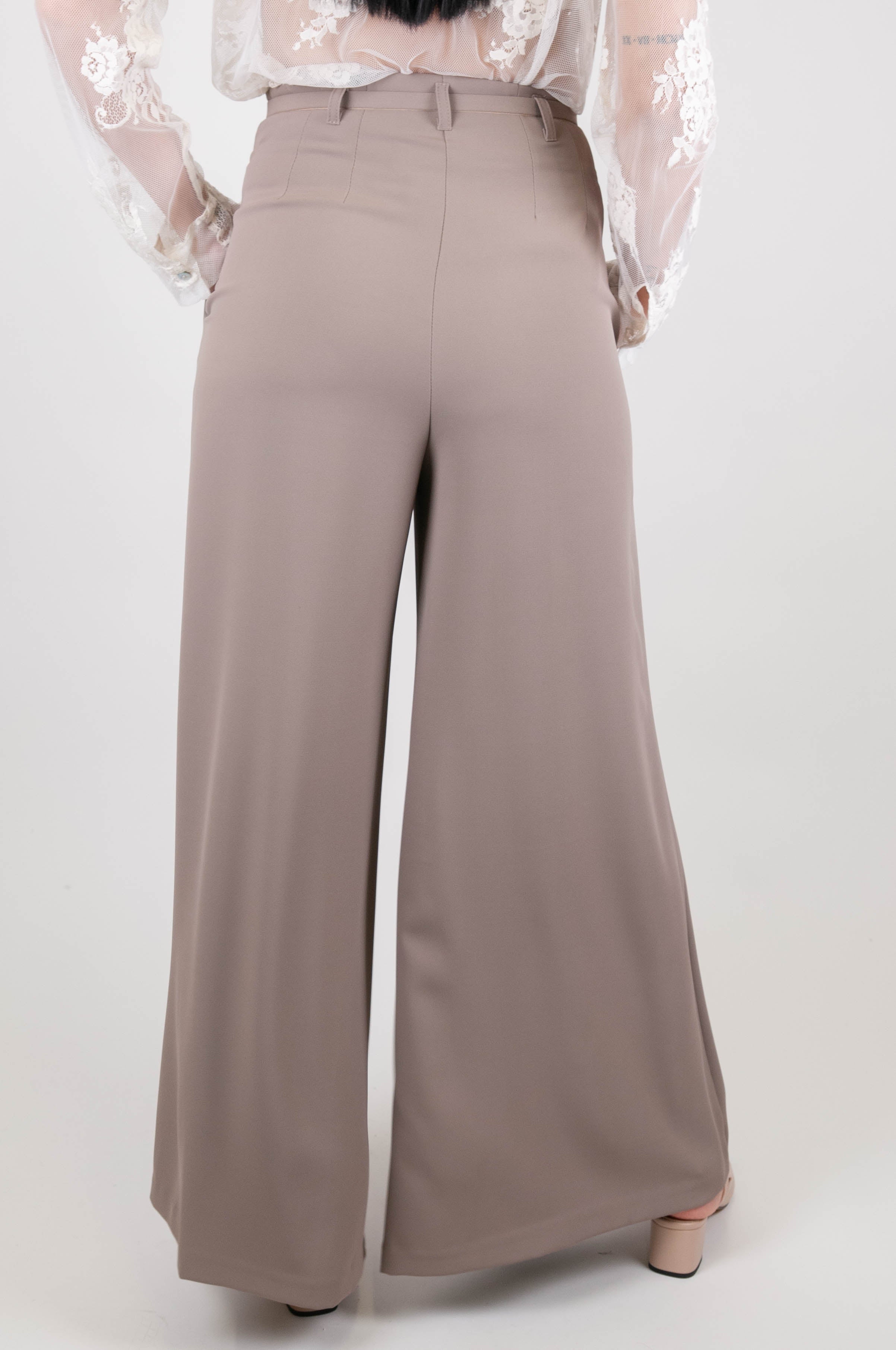 Imperial - Pantalone palazzo con pinces