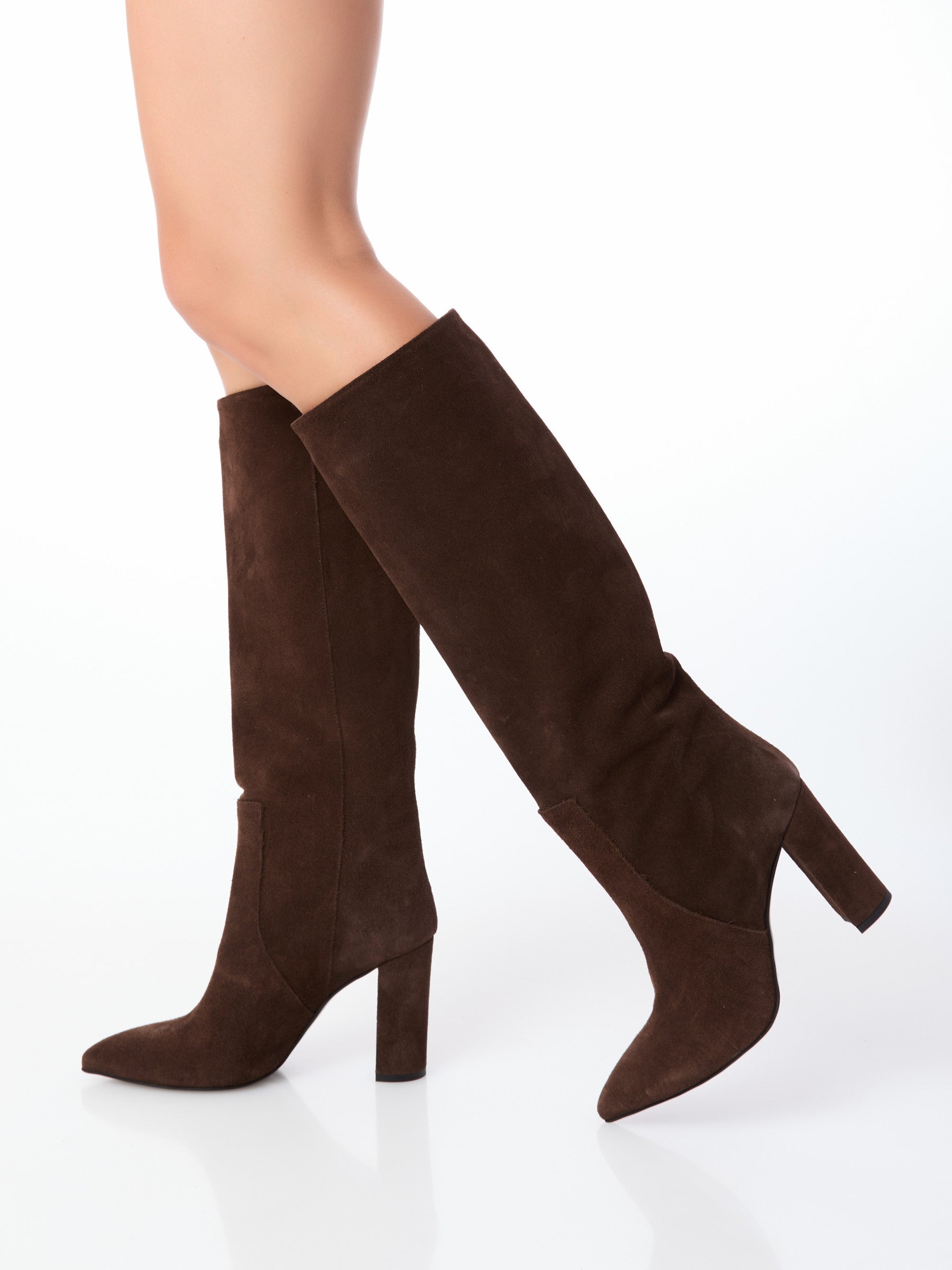 Ovyè - Stivale alto in camoscio