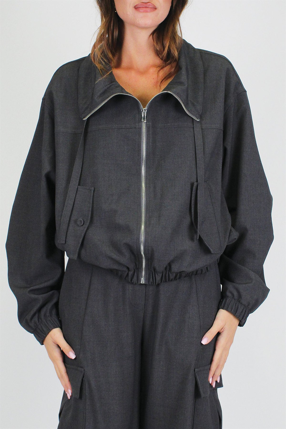 Dixie - Bomber over con scollo cratere