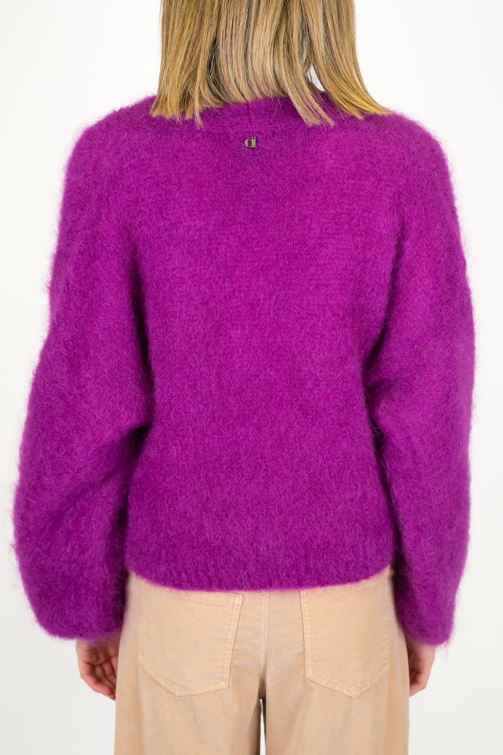 Dixie - Cardigan doppiopetto in lana mohair