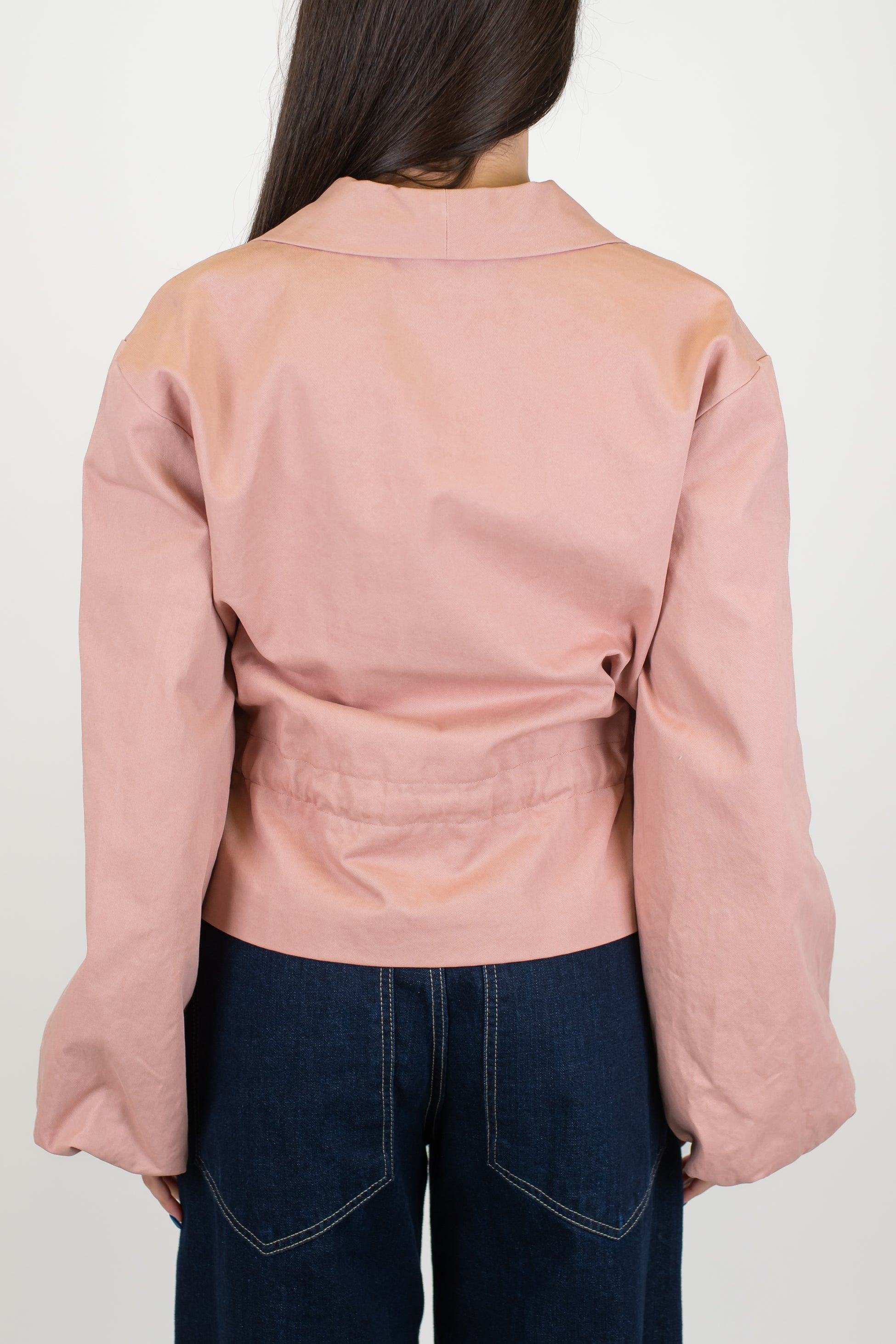 Tensione in - Giacca crop con coulisse