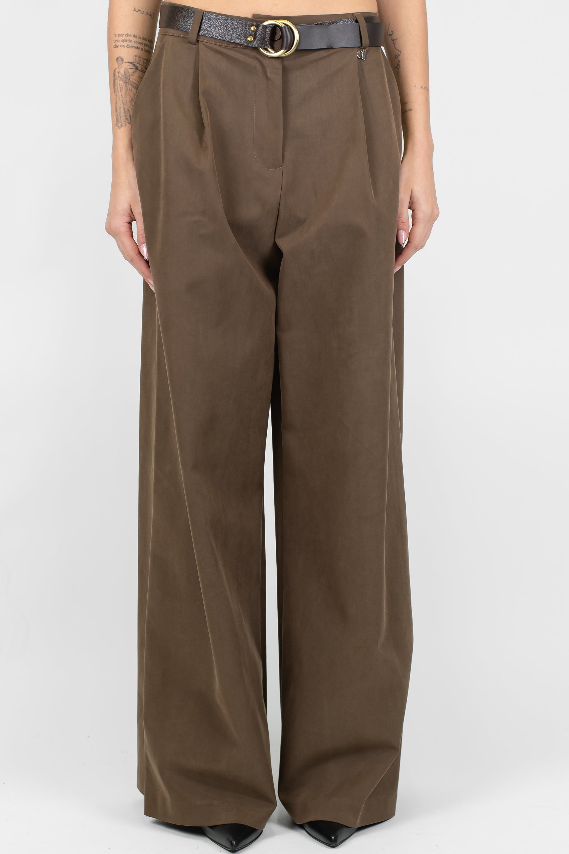 Dixie - Pantalone palazzo con pinces