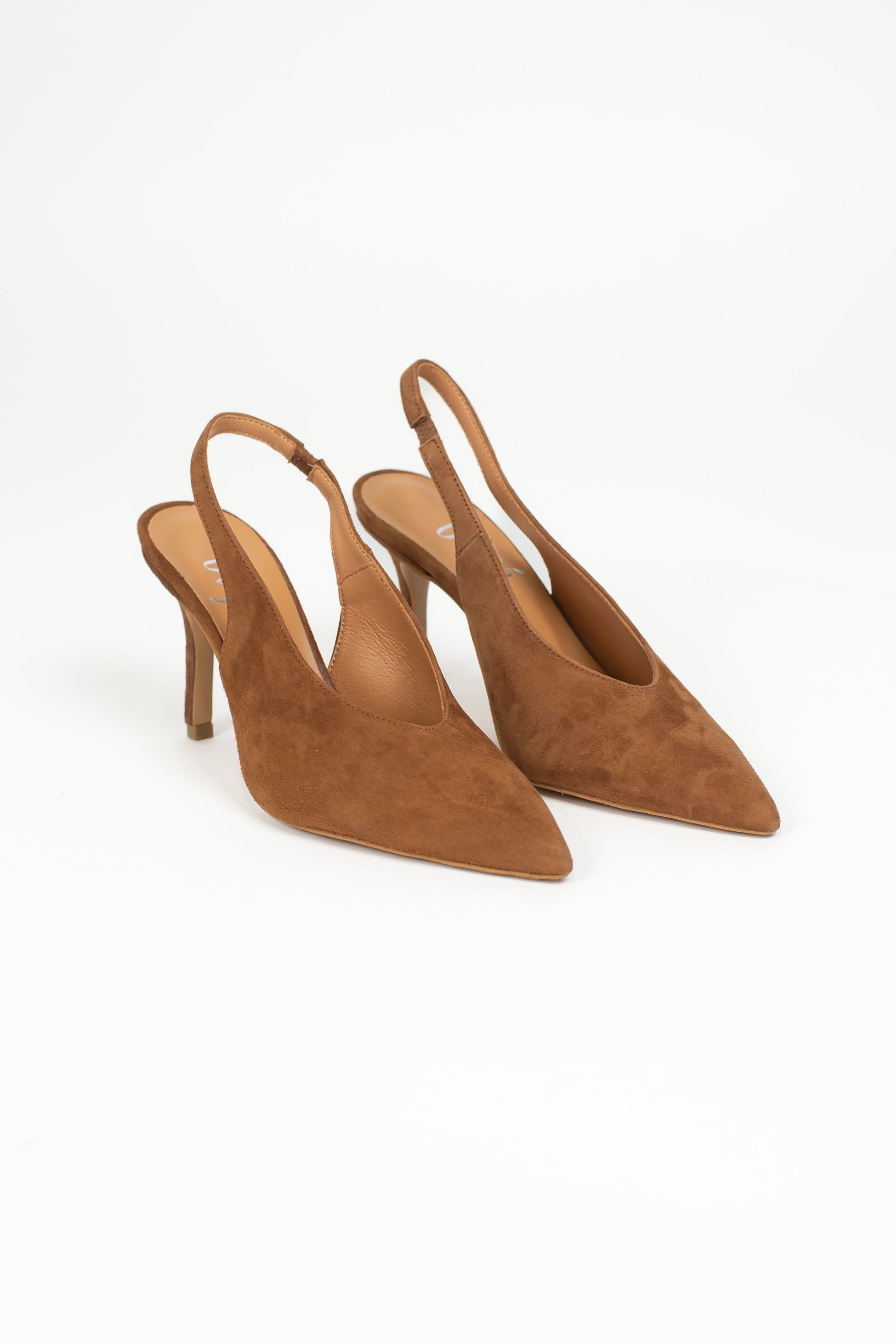 Ovyé - Slingback in camoscio a punta