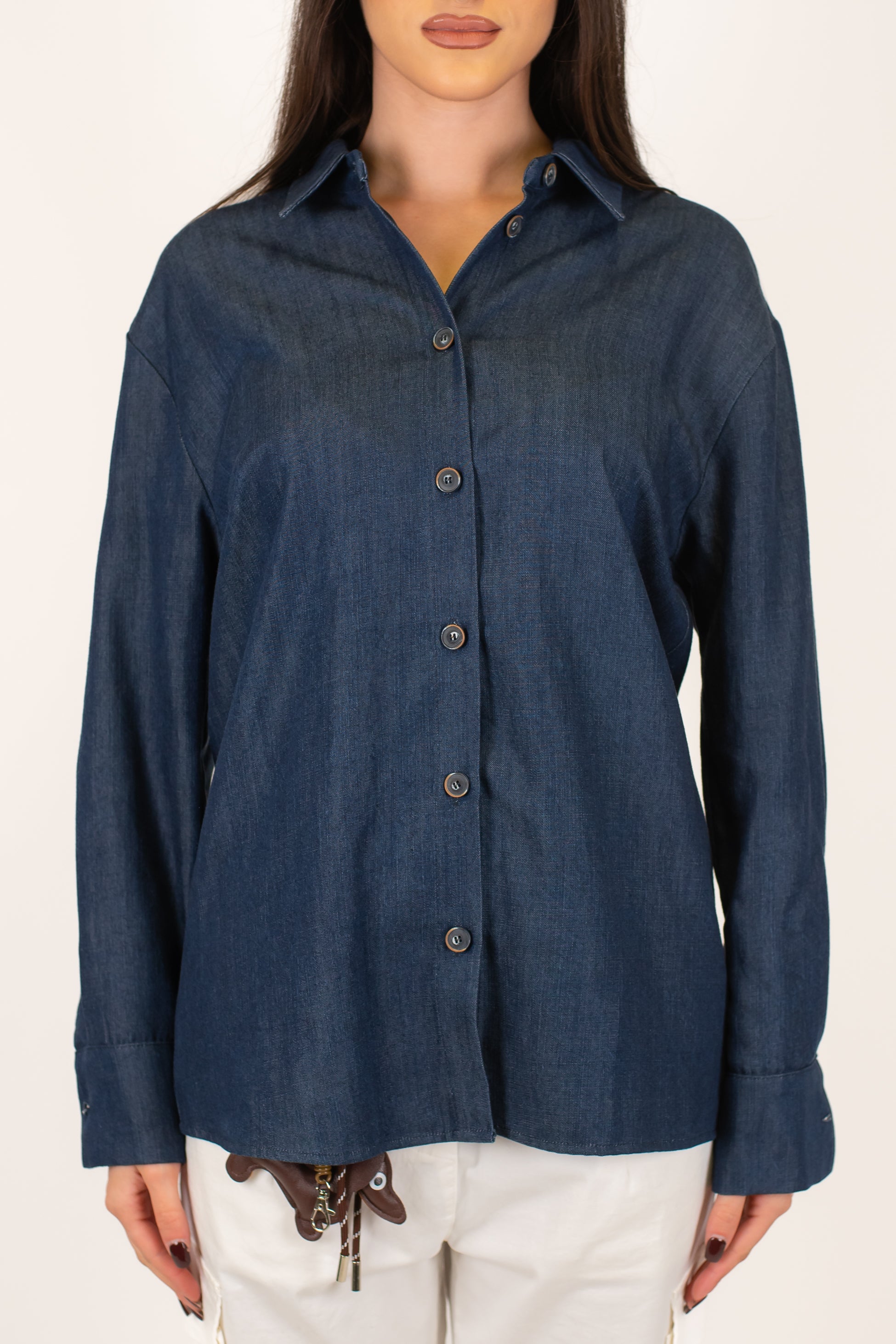 Tensione in - Camicia over in lyocell effetto denim