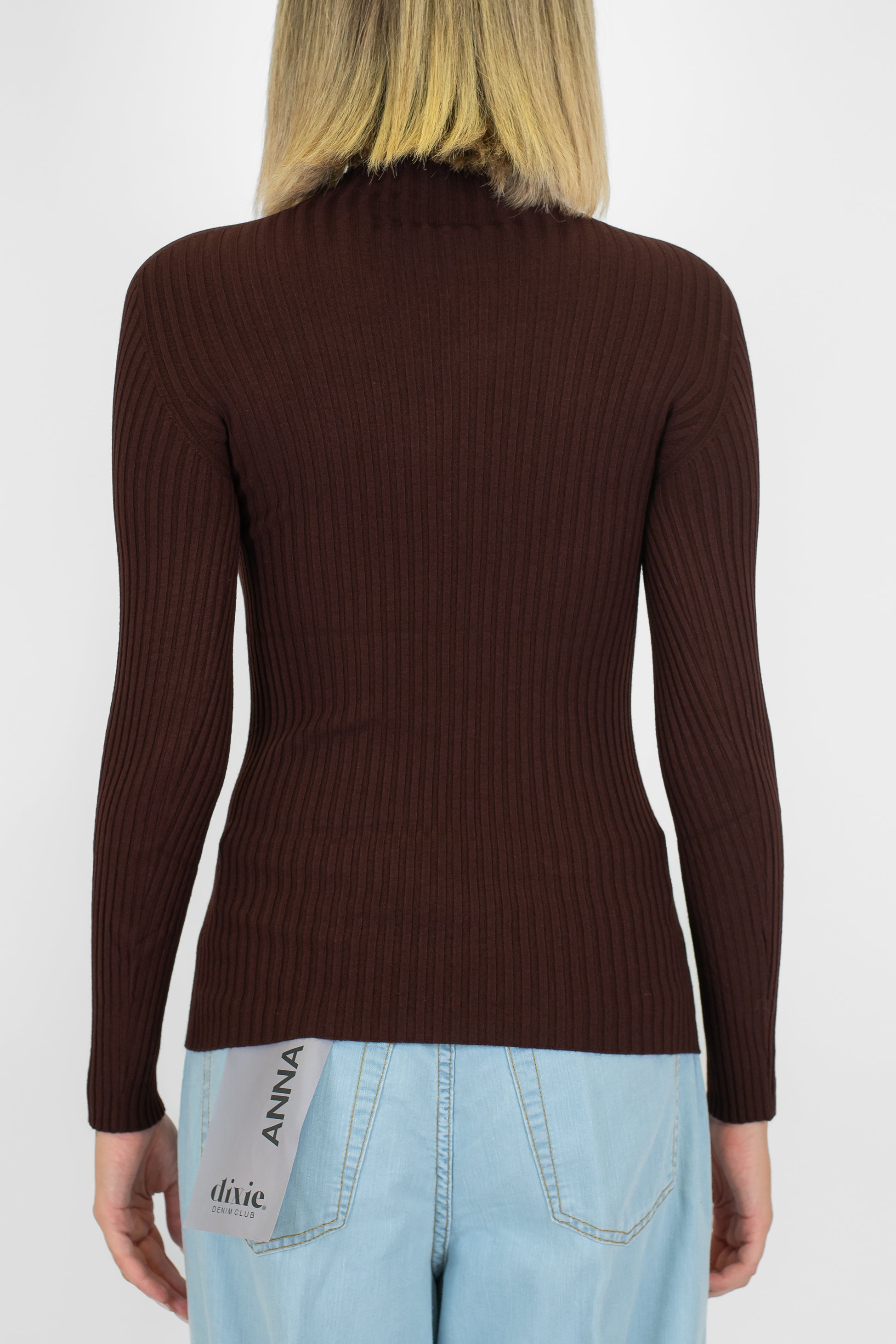 Kontatto - Lupetto a coste manica lunga