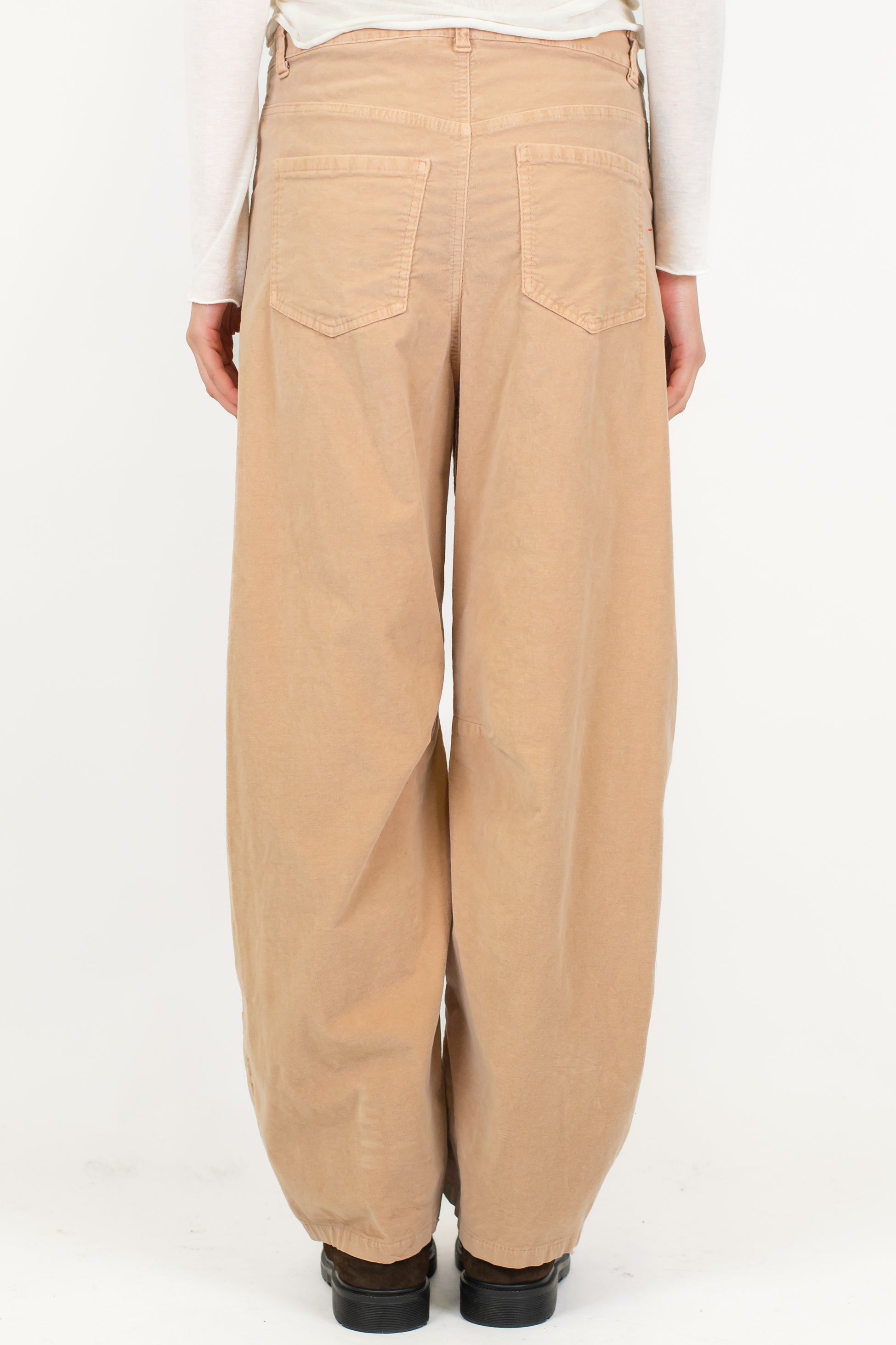 Haveone - Pantalone balloon in velluto liscio