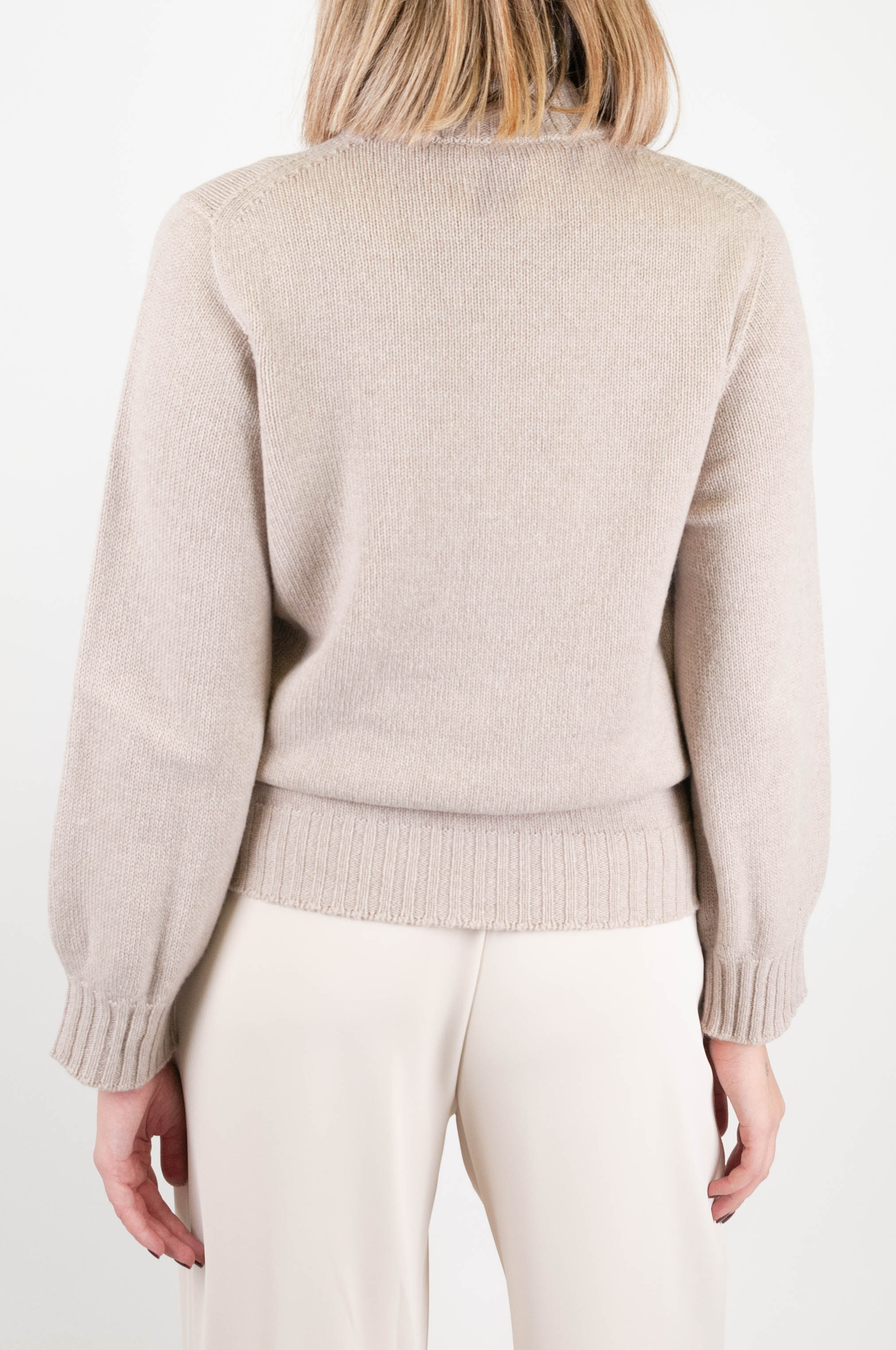 Tensione in - Cardigan in misto cashmere con chiusura con zip