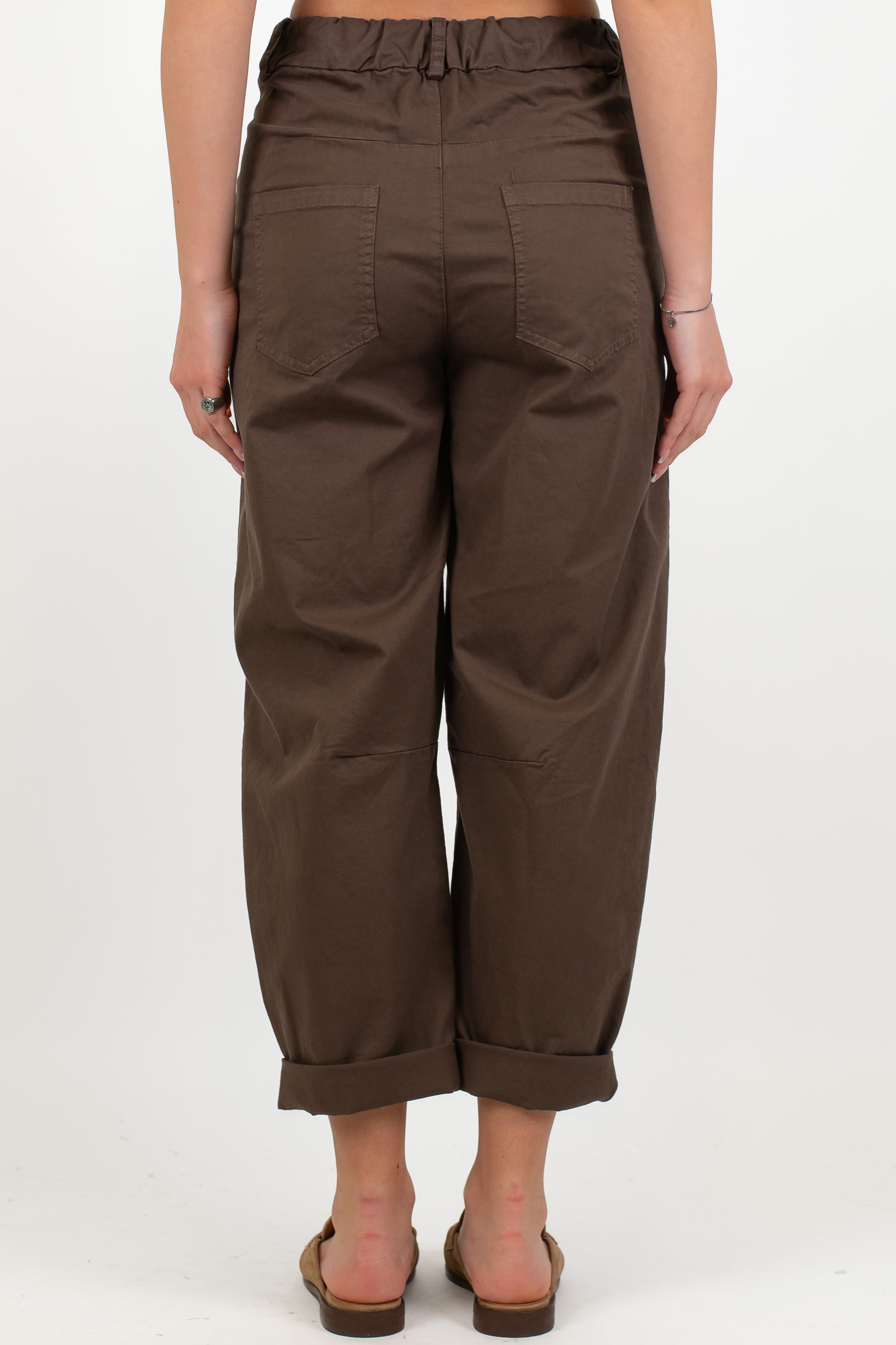 Tensione in - Pantalone balloon con elastico sul retro