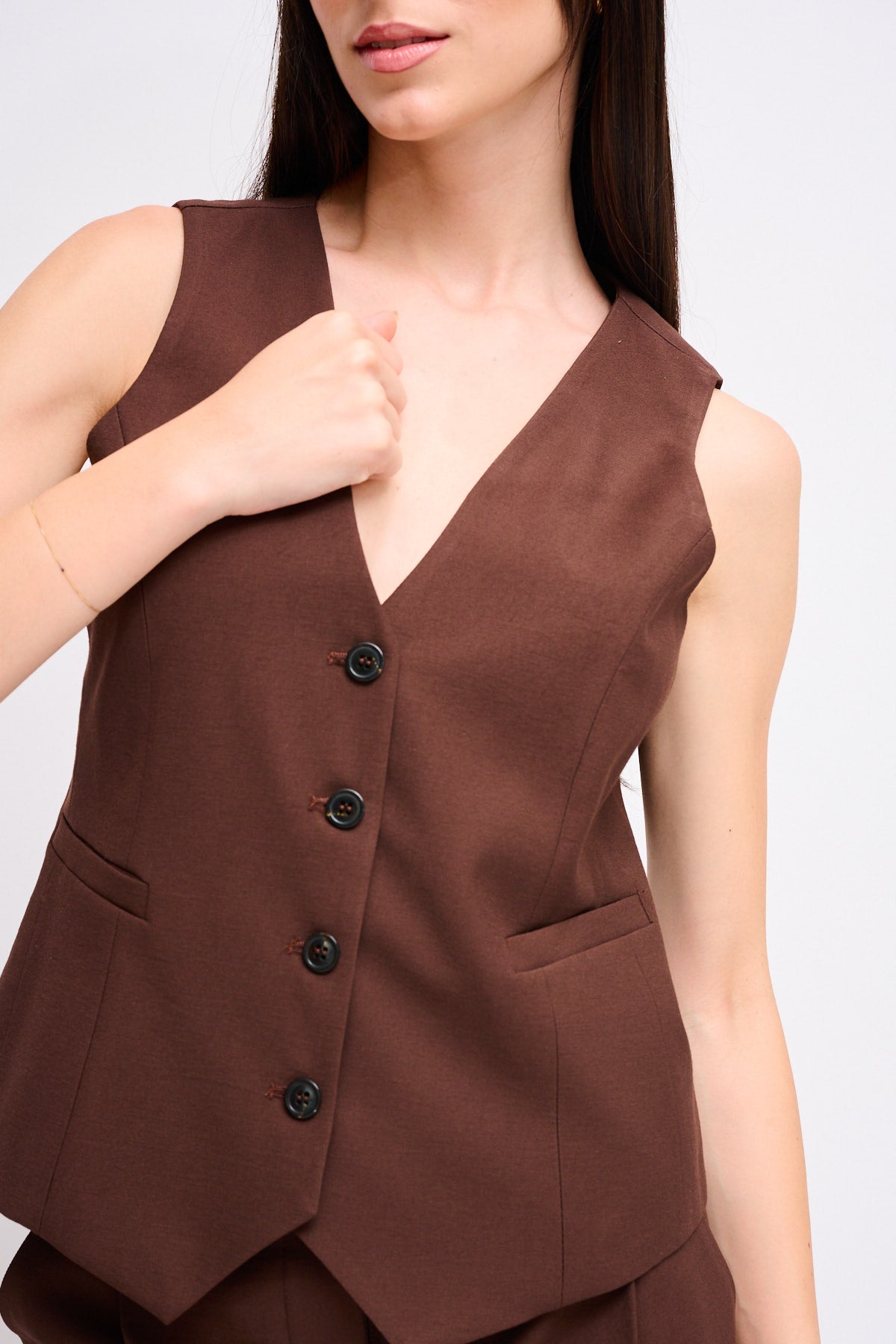 Maryley - Coordinato con gilet e bermuda