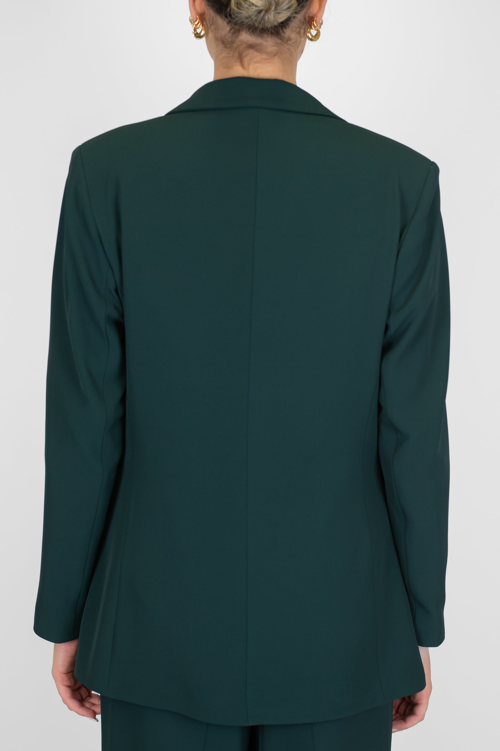 Tensione in - Giacca monopetto in tessuto fluido con rever a lancia