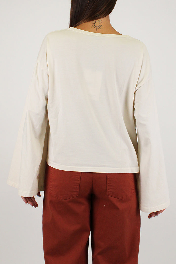 Haveone - Shirt manica lunga a trapezio tinta unita