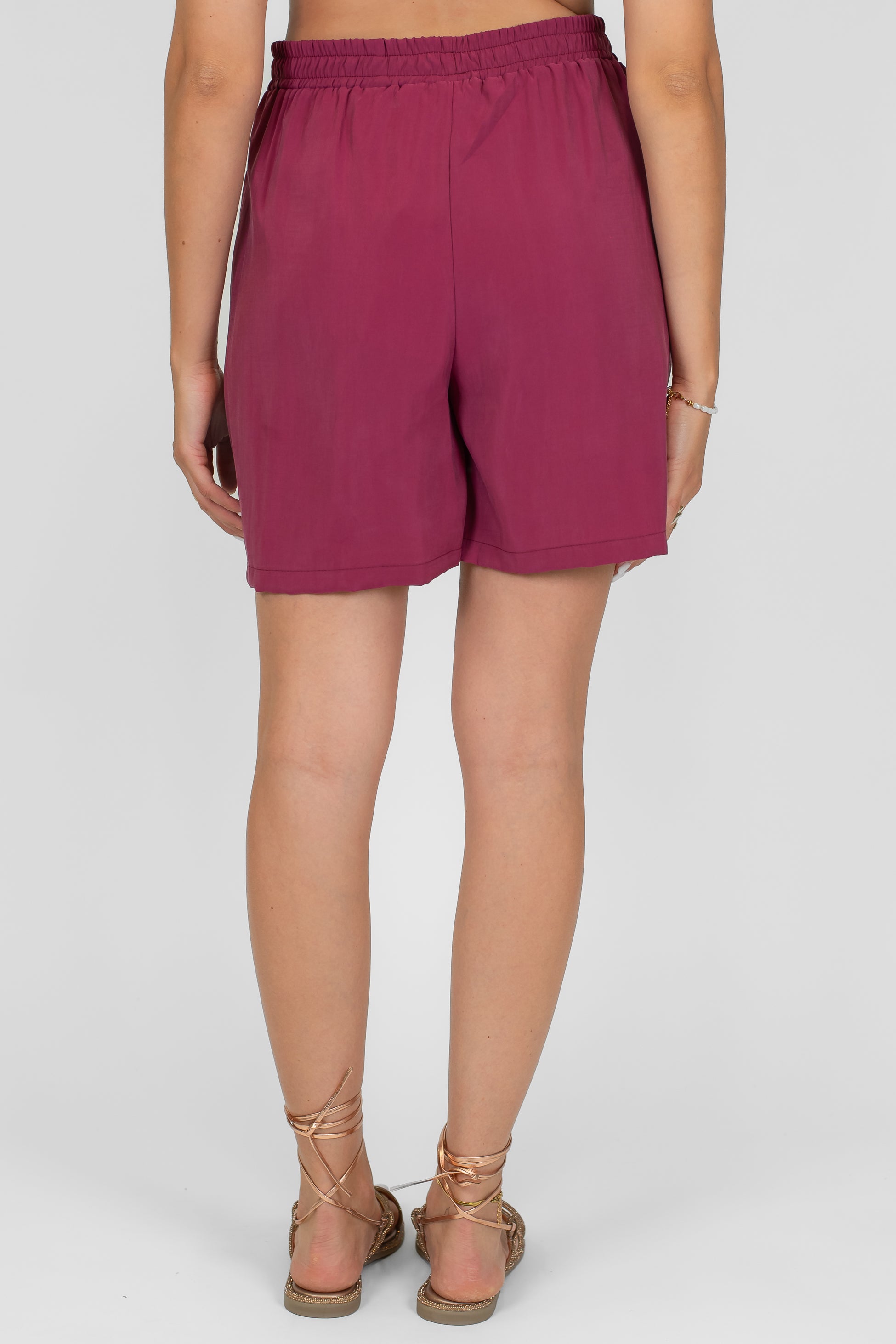 Haveone - Coordinato top scollo v e short con coulisse in vita