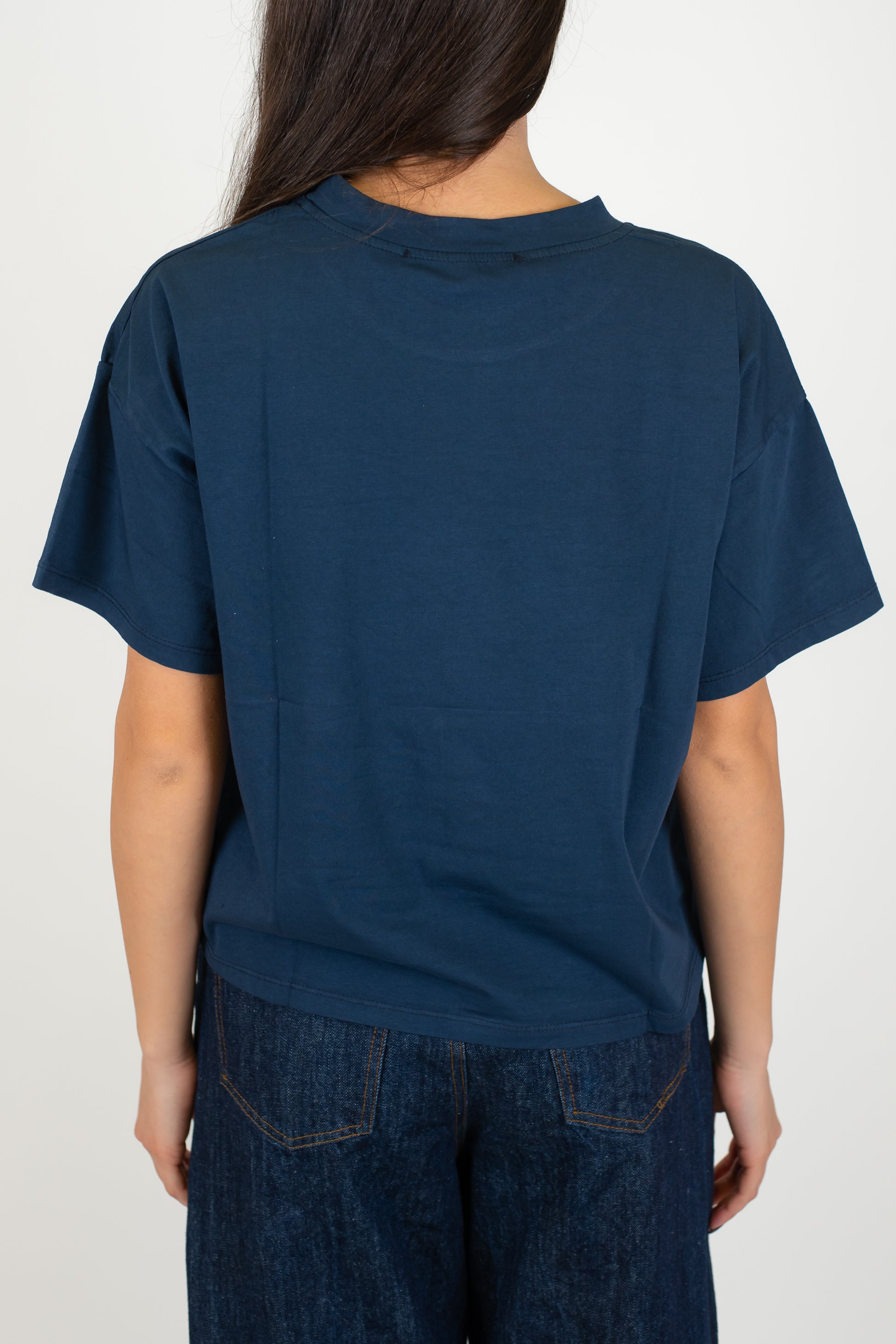 Haveone - T-shirt basic girocollo a scatola