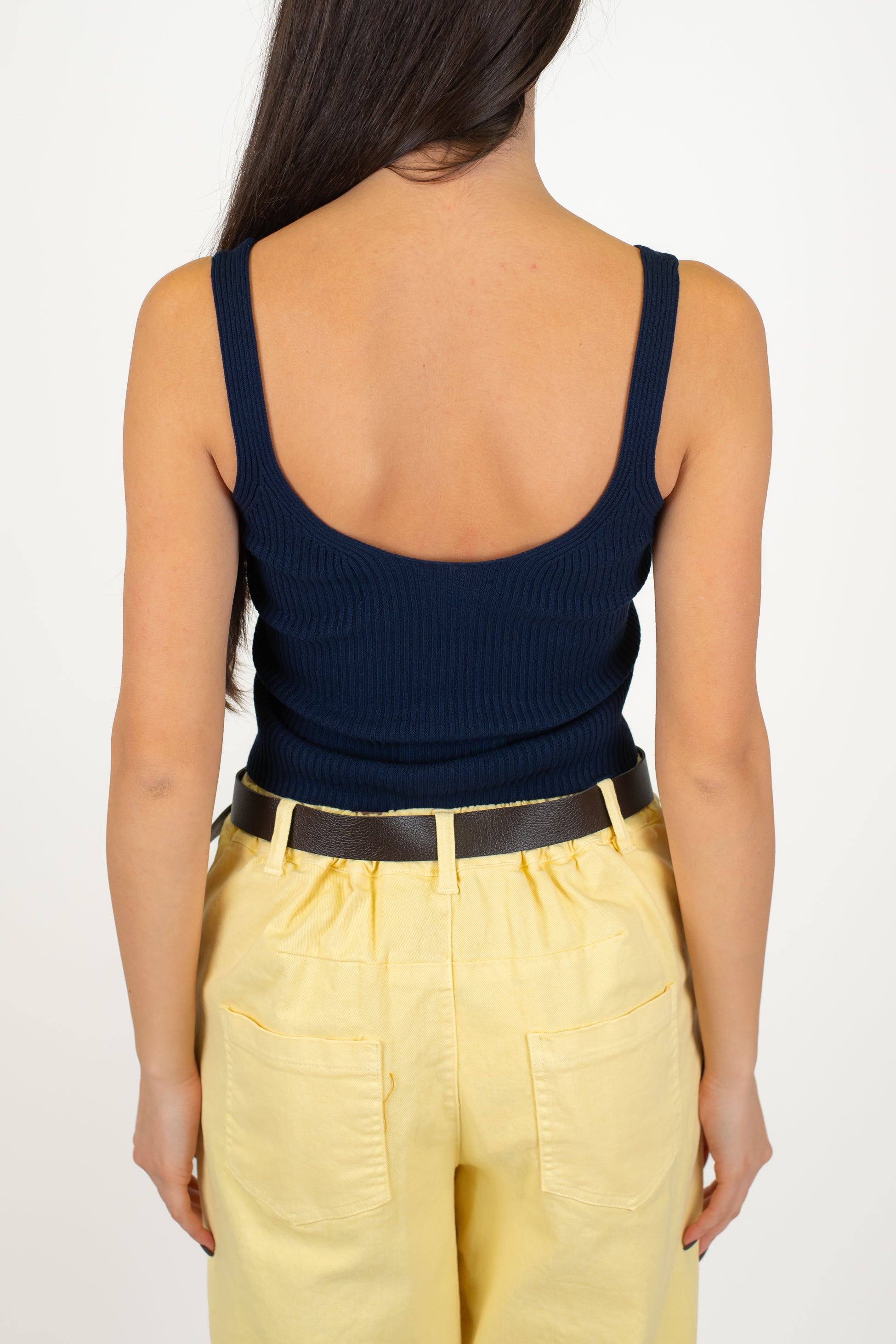 Kontatto - Top in maglia a coste