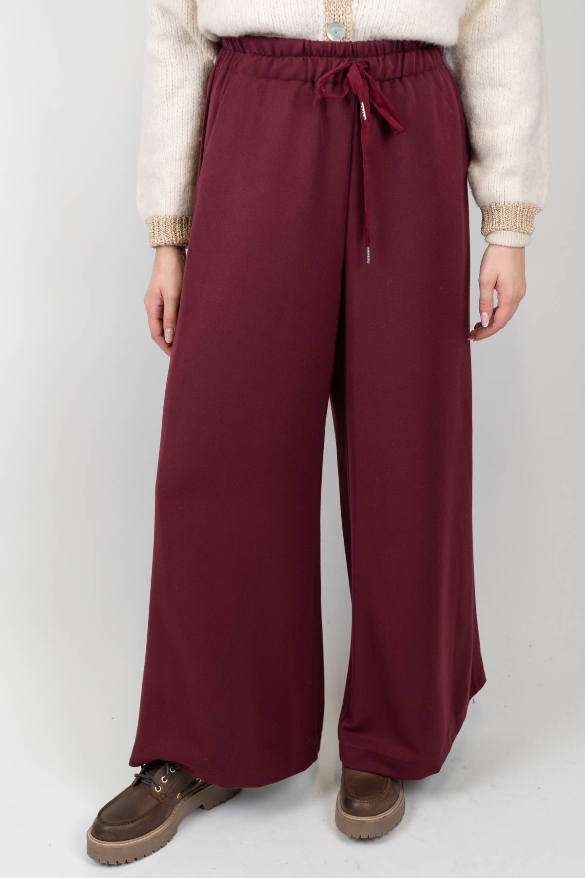 Haveone - Pantalone palazzo con coulisse