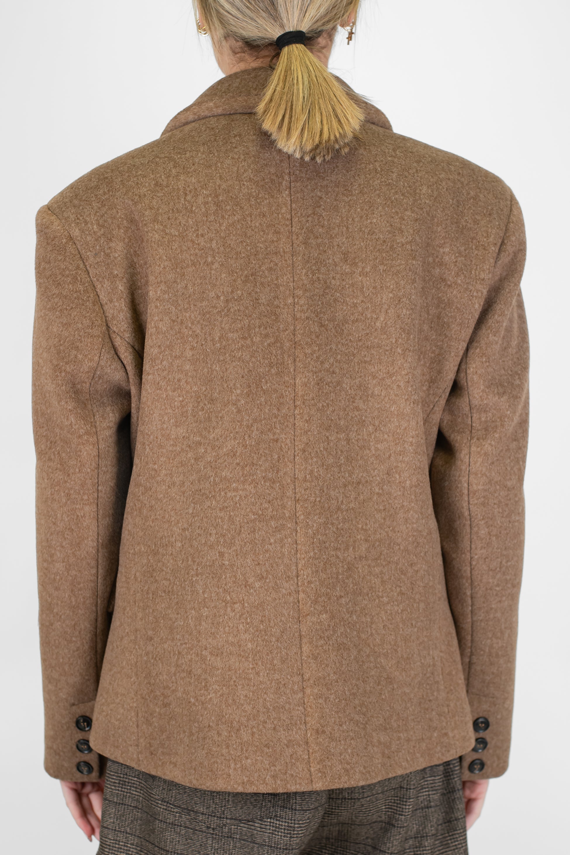 Motel - Giacca doppiopetto tinta unita