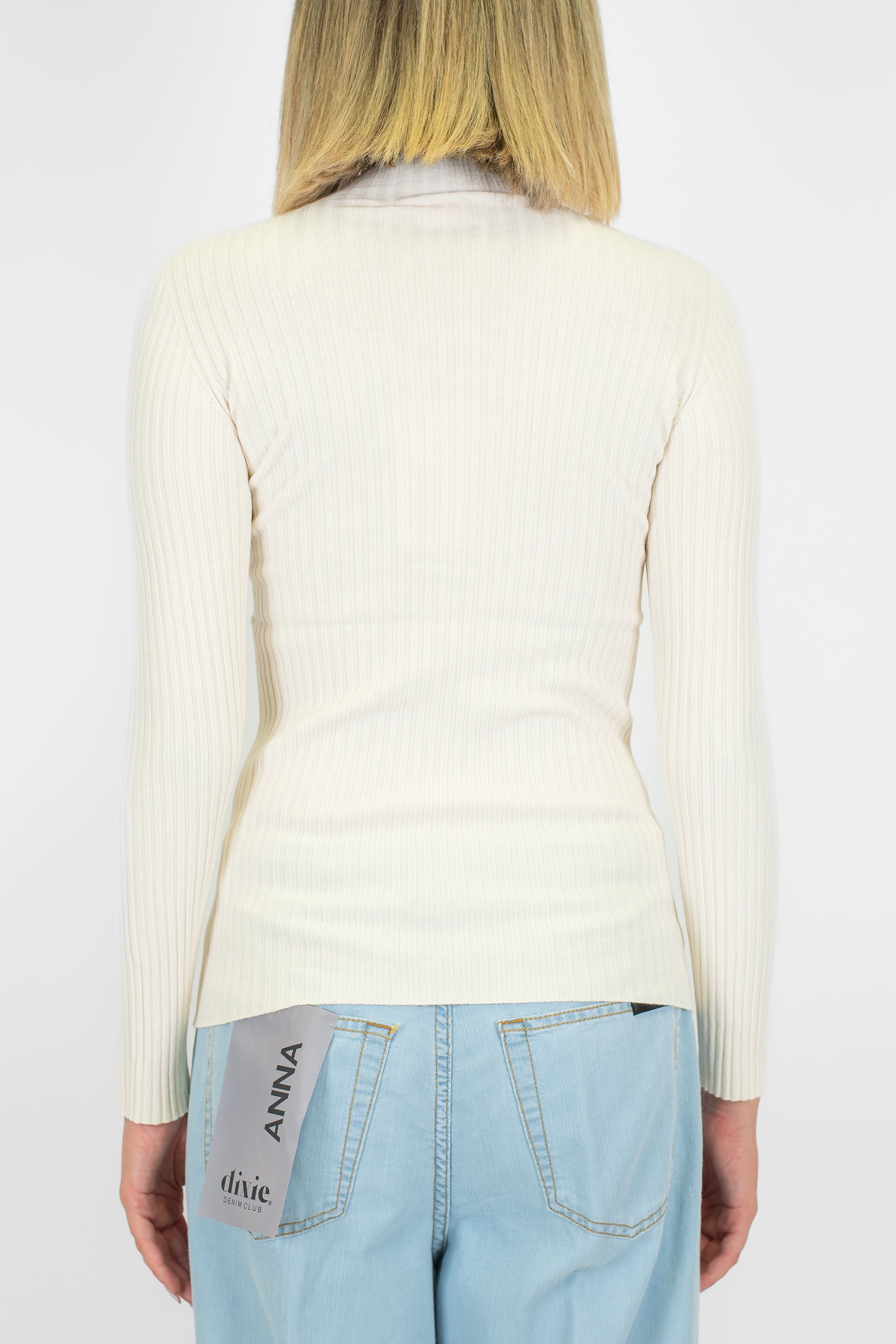 Kontatto - Lupetto a coste manica lunga