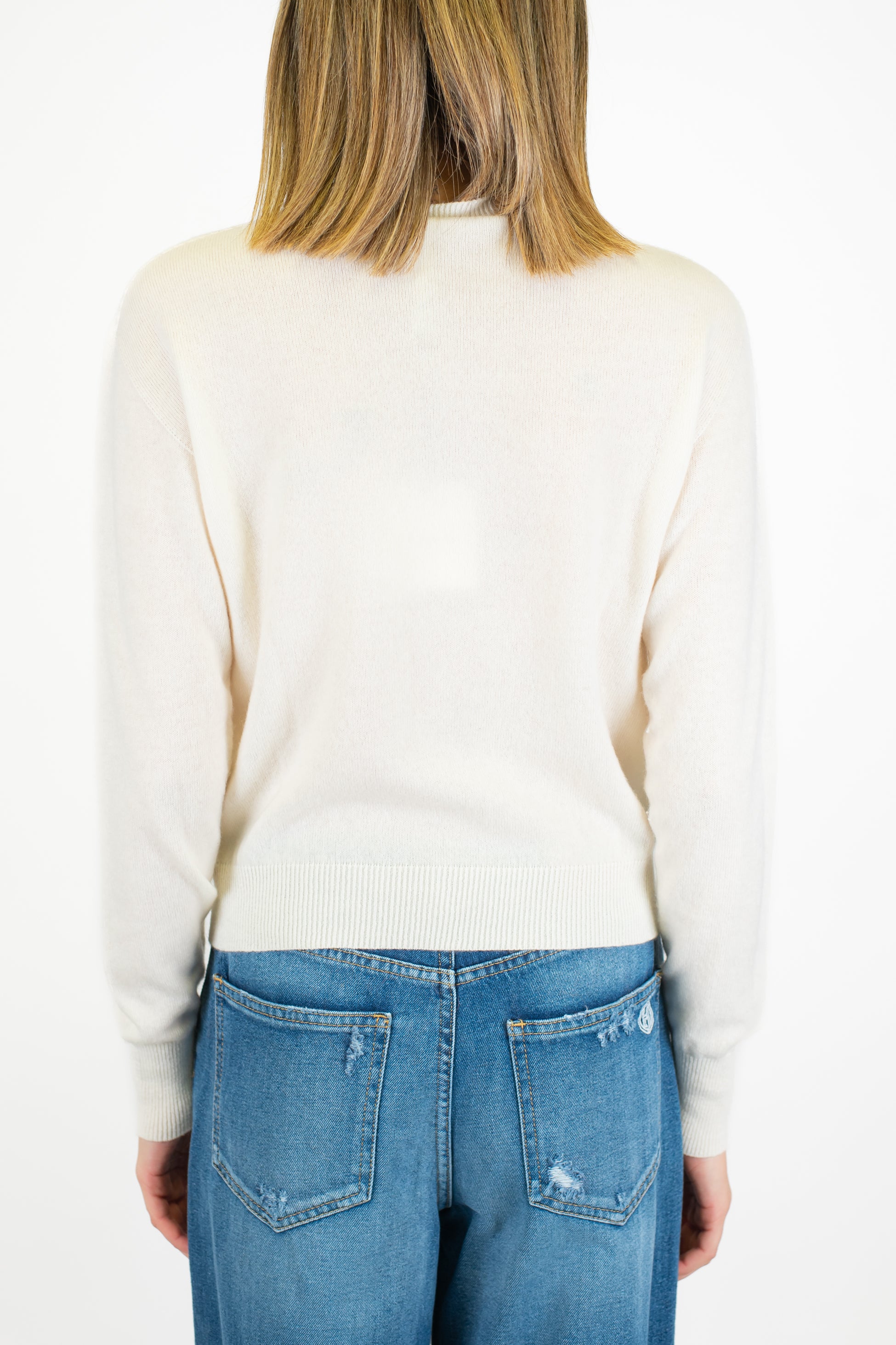 Tensione in - Maglia slim in pura lana