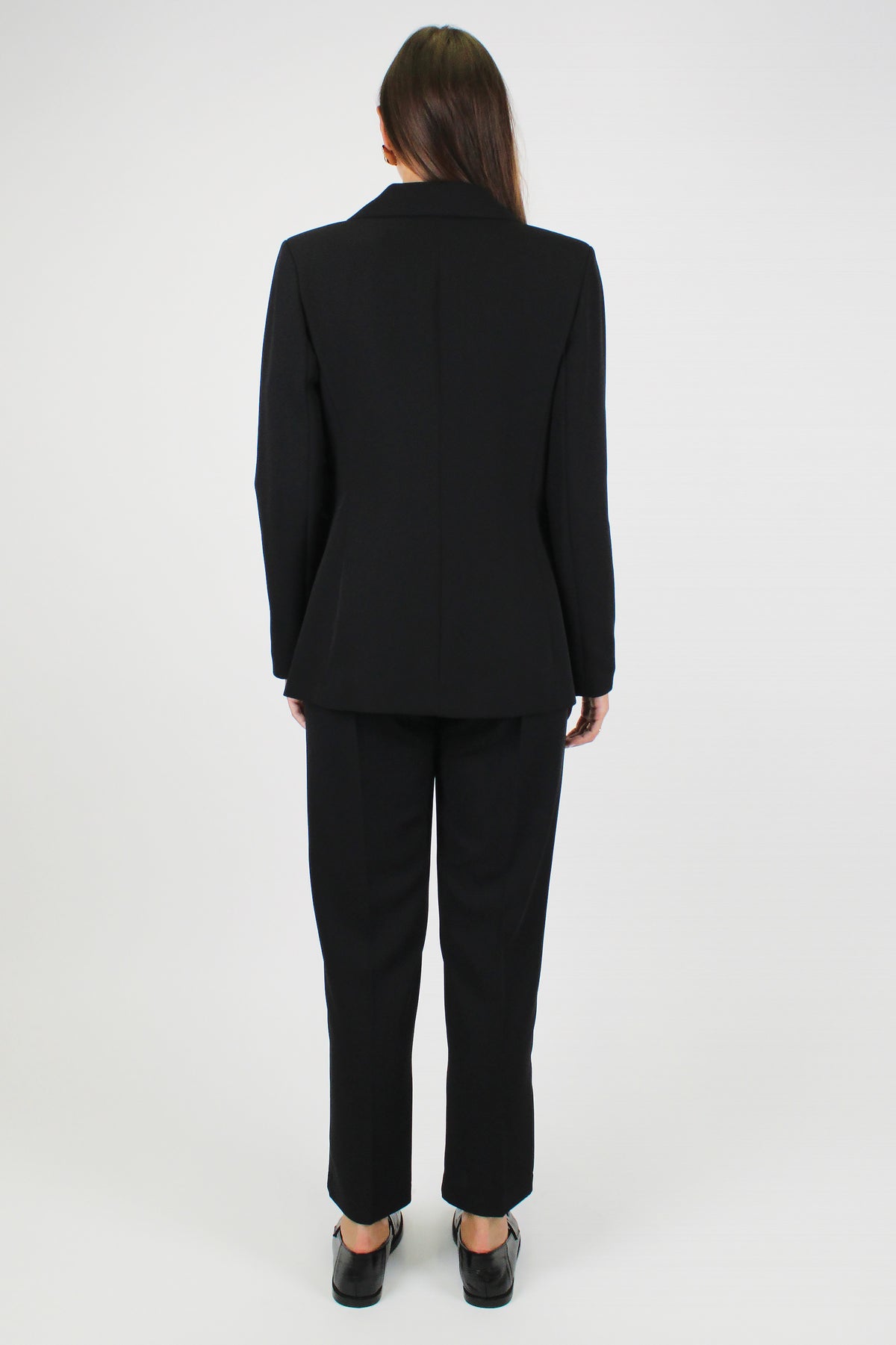 Maryley - Tailleur con giacca monopetto e pantalone con pinces sul retro
