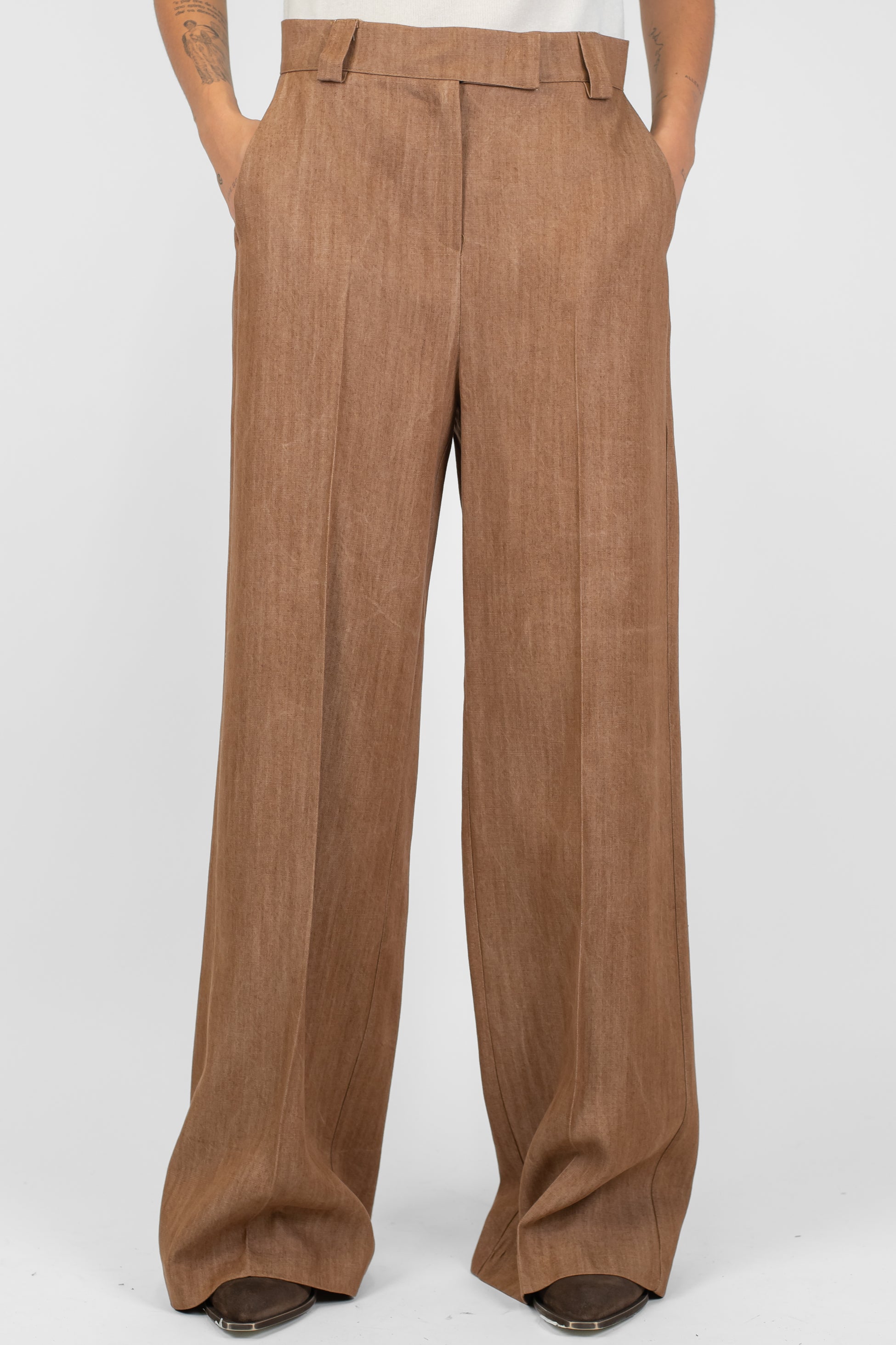 Maryley - Pantalone palazzo in lyocell