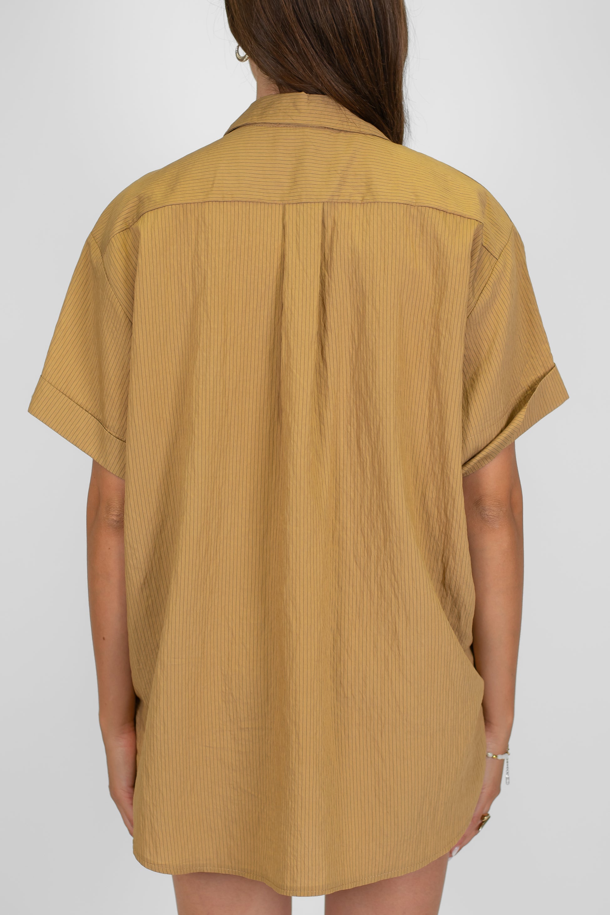 Motel - Camicia mezzamanica over a righe