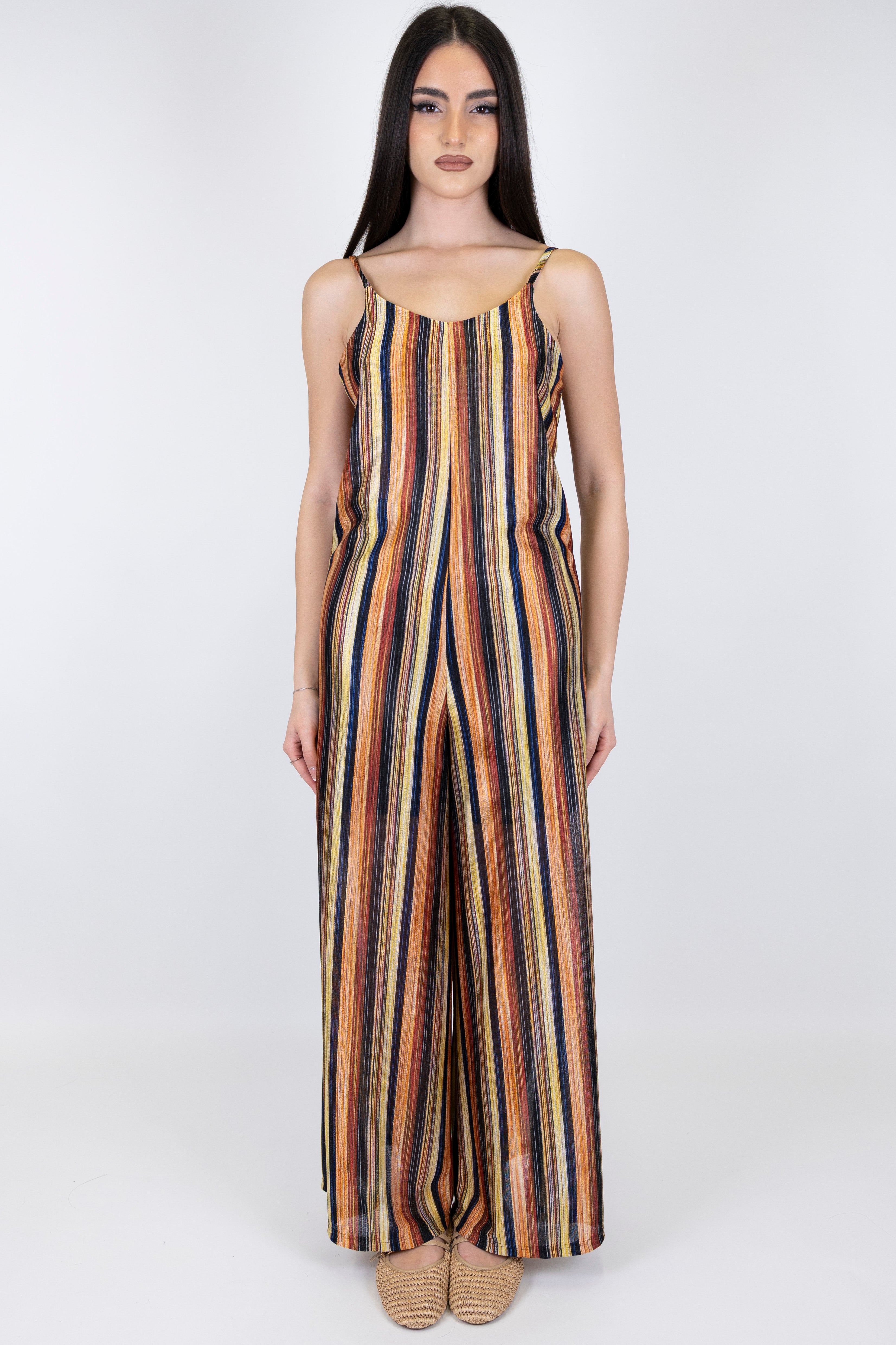 Souvenir - Tuta fantasia multicolor con scollatura sul retro