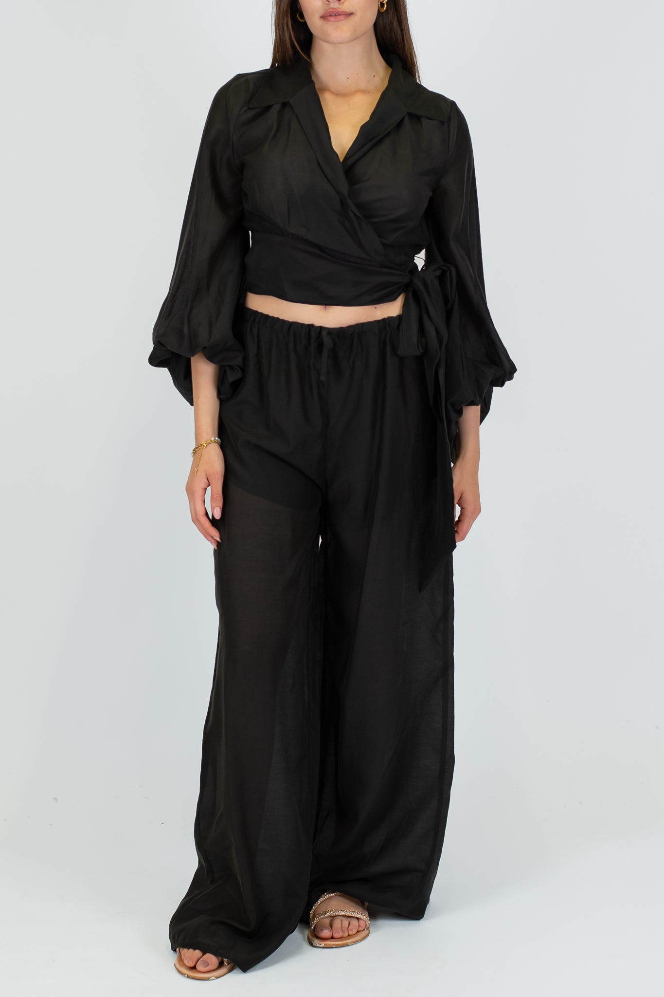 Haveone - Camicia chiusura portafoglio in lyocell