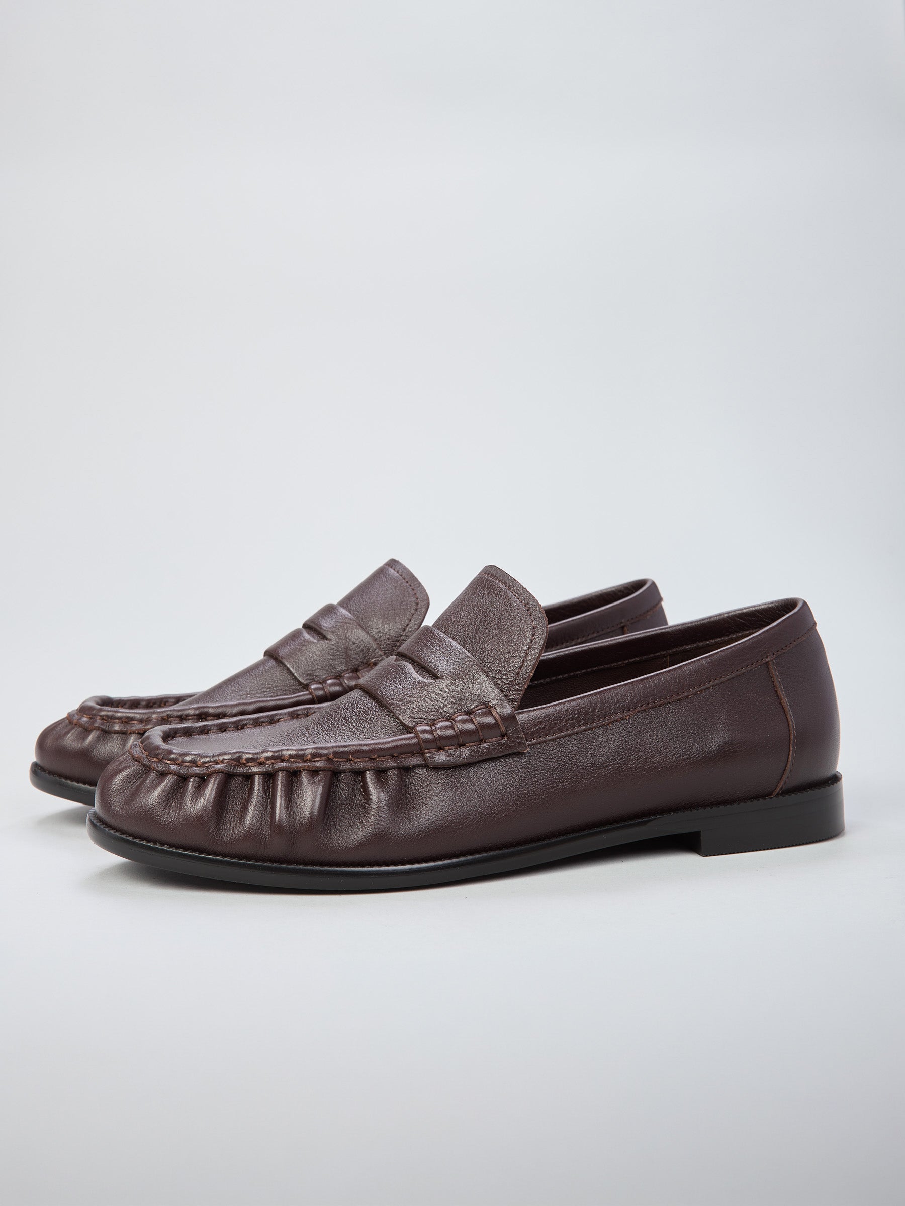 Ovyé - Mocassino in pelle arricciata