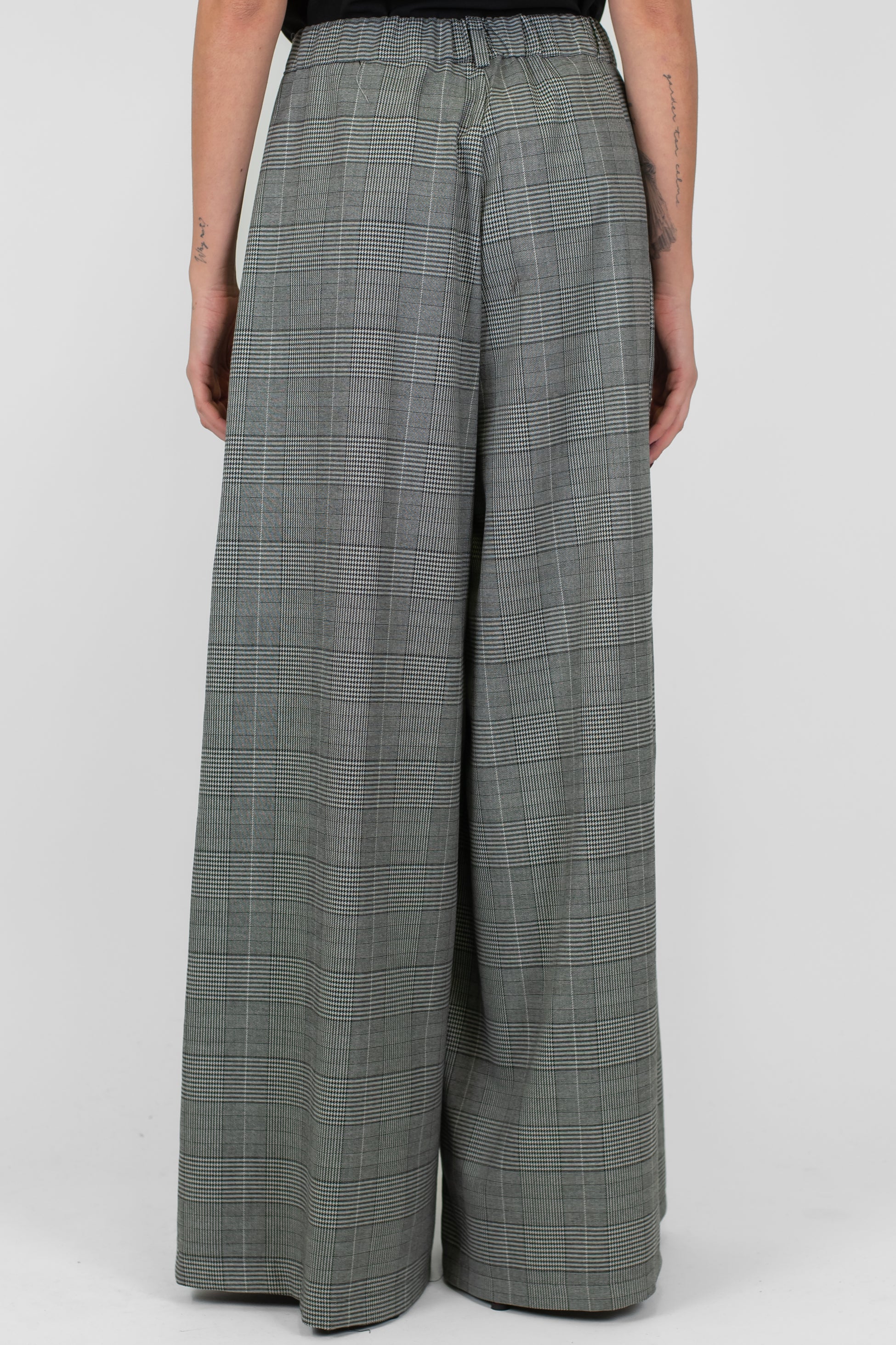 Tensione in - Pantalone palazzo fantasia principe di galles