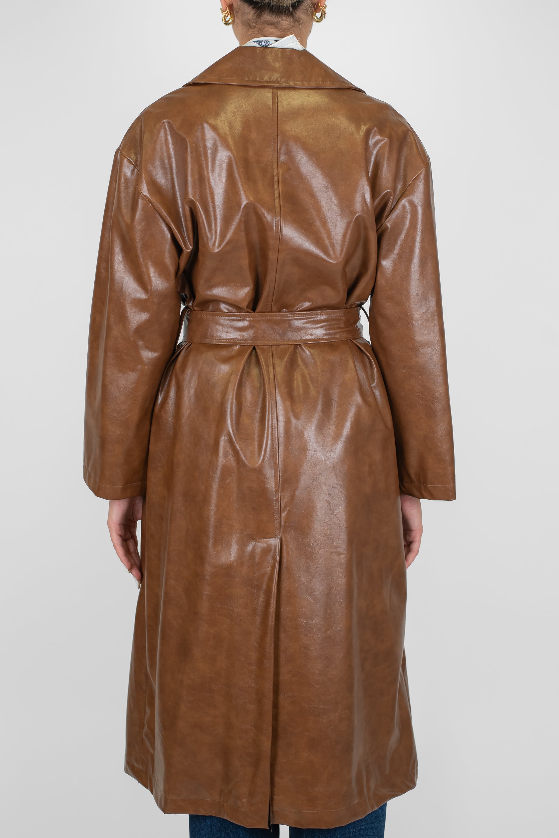 Motel - Spolverino doppiopetto in ecopelle