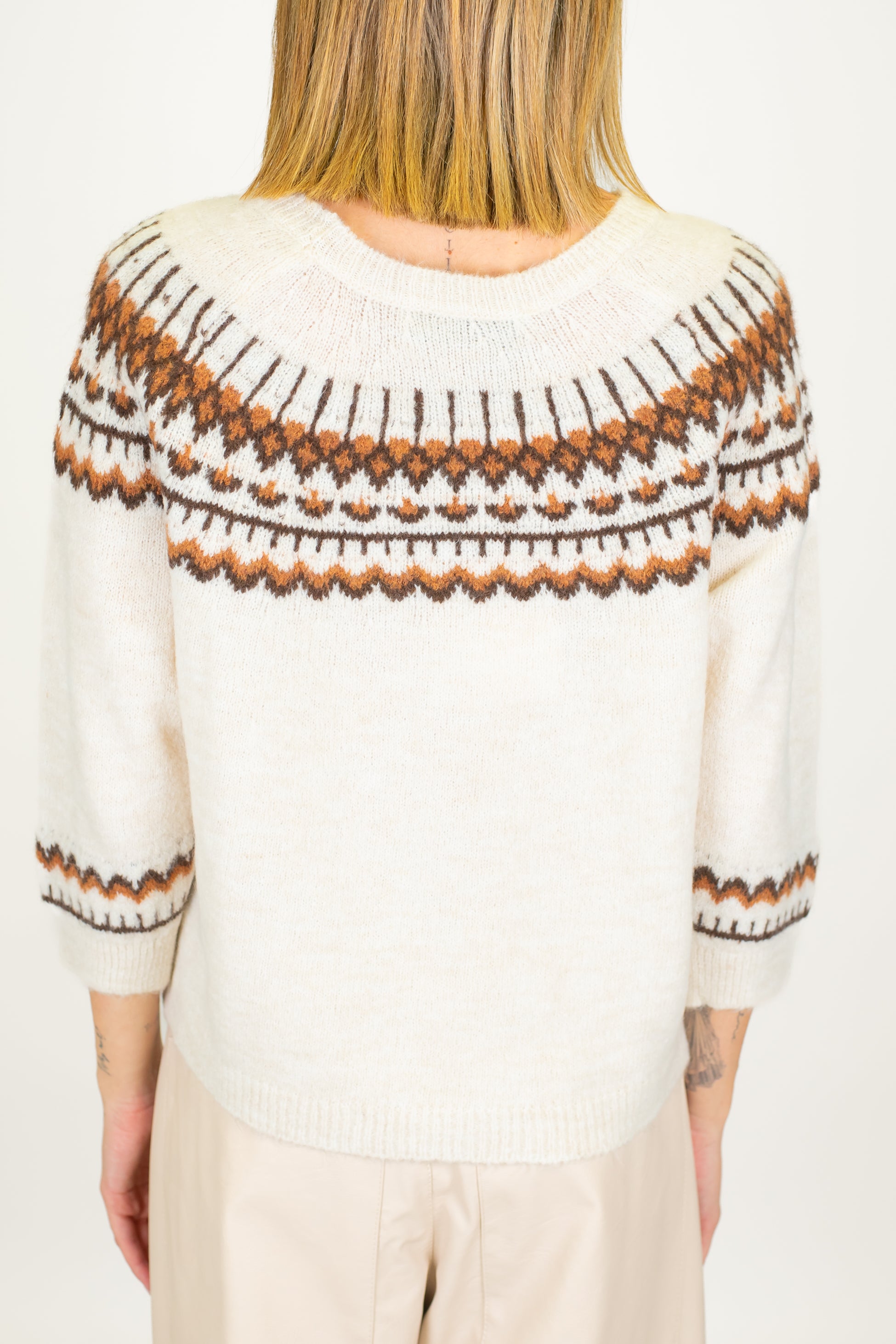 Haveone - Maglia in misto lana stile norvegese