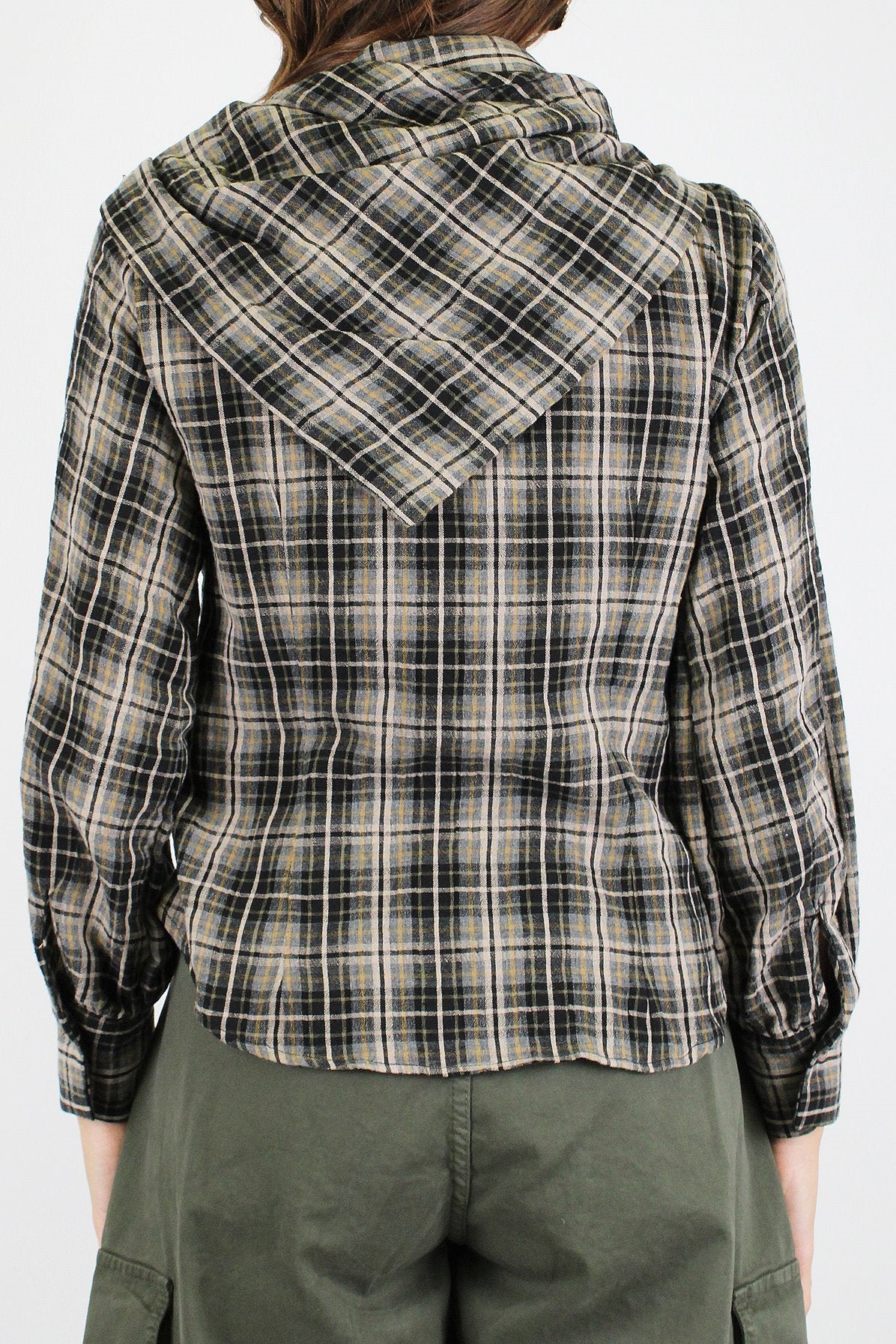 Dixie - Camicia fantasia check con bandana