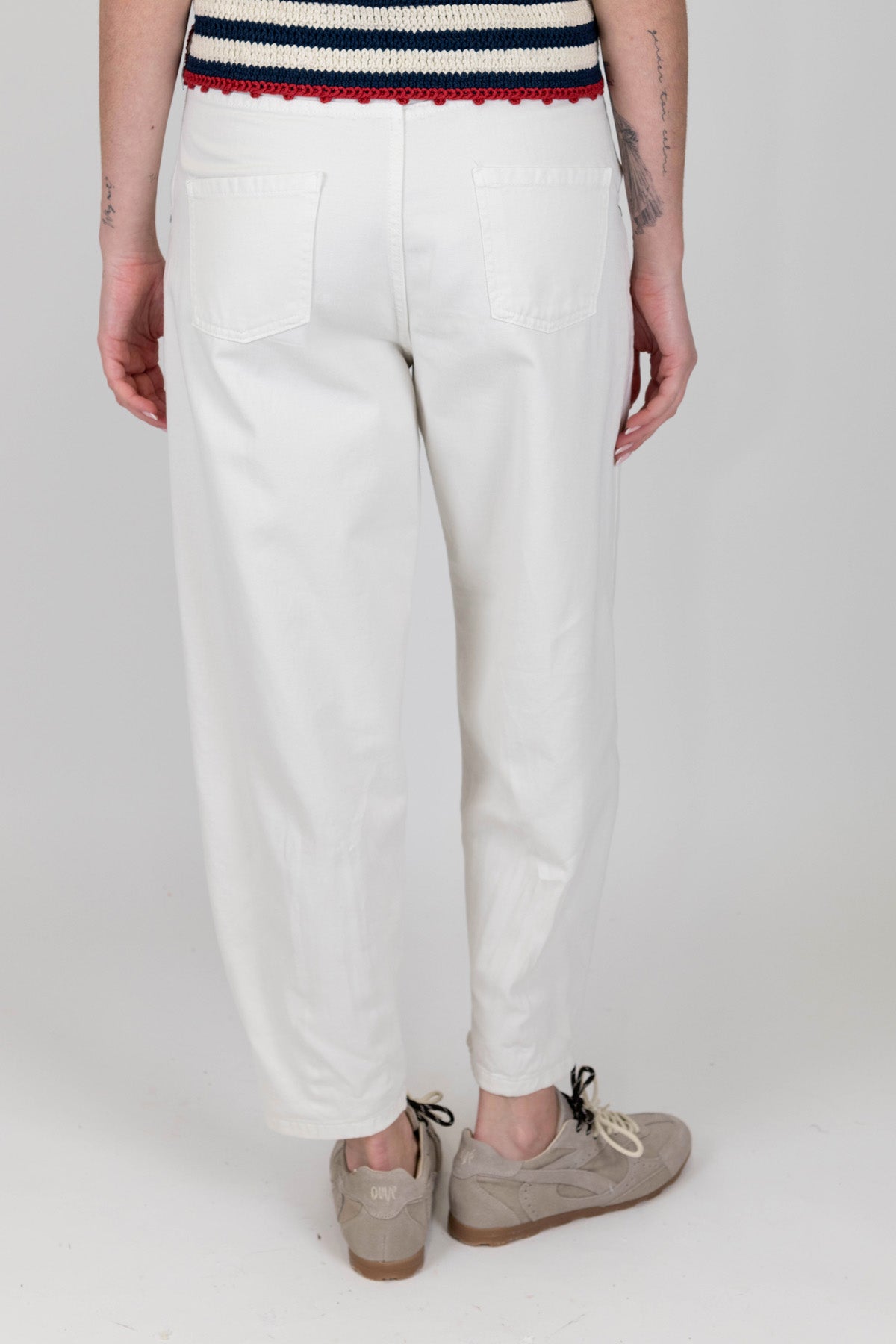 Dixie - Pantalone balloon in denim colorato