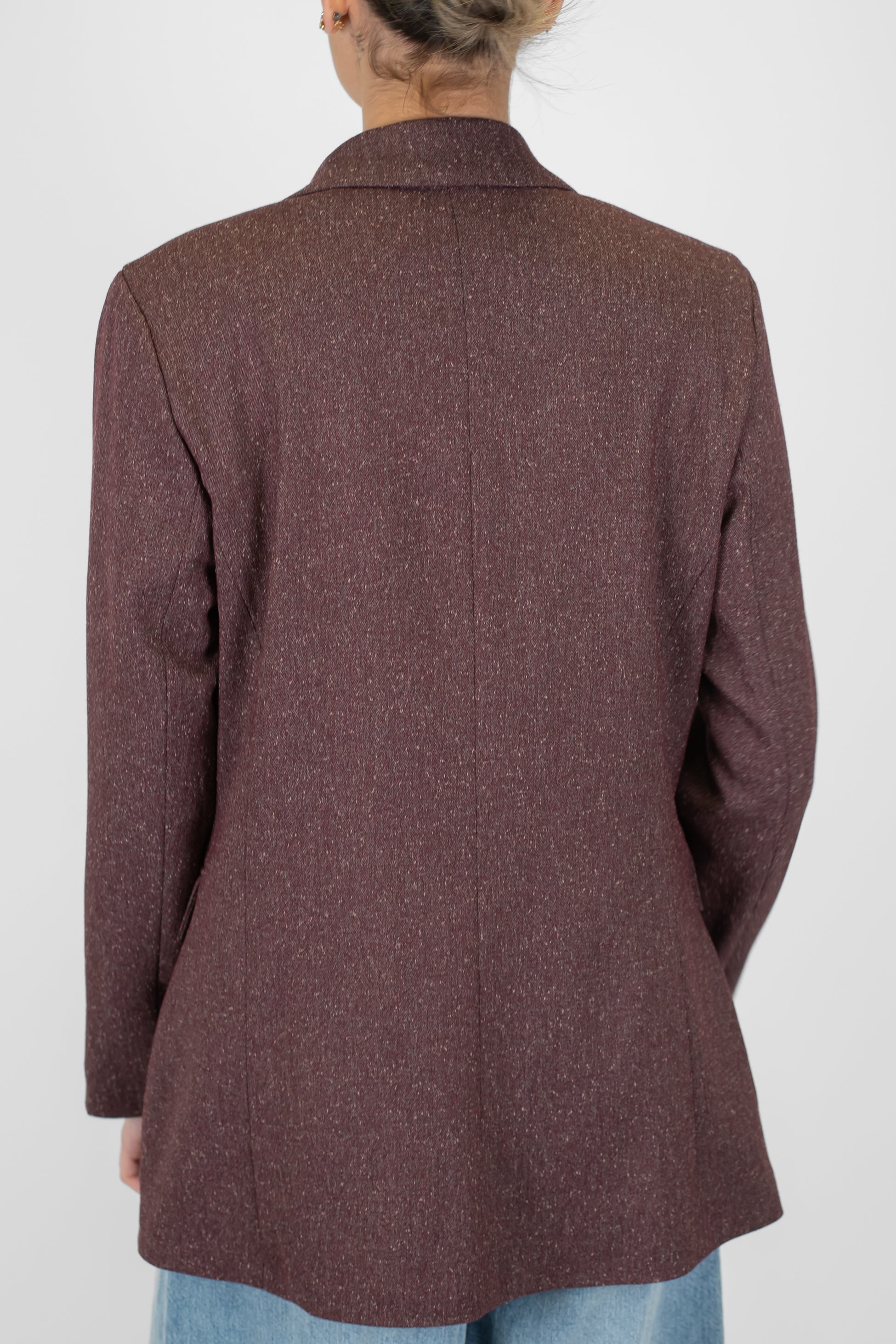 Motel - Giacca monopetto fantasia sale e pepe