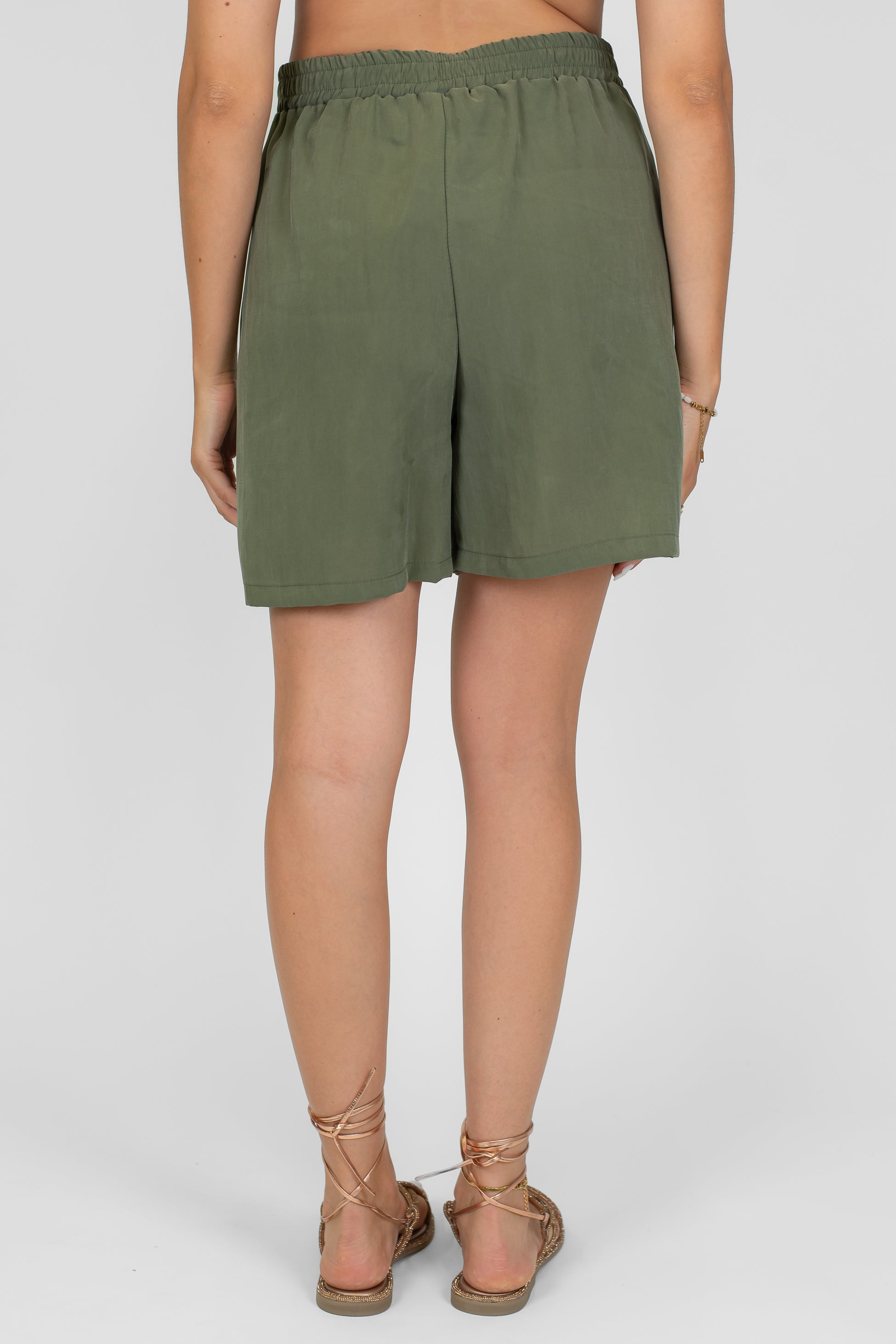 Haveone - Coordinato top scollo v e short con coulisse in vita