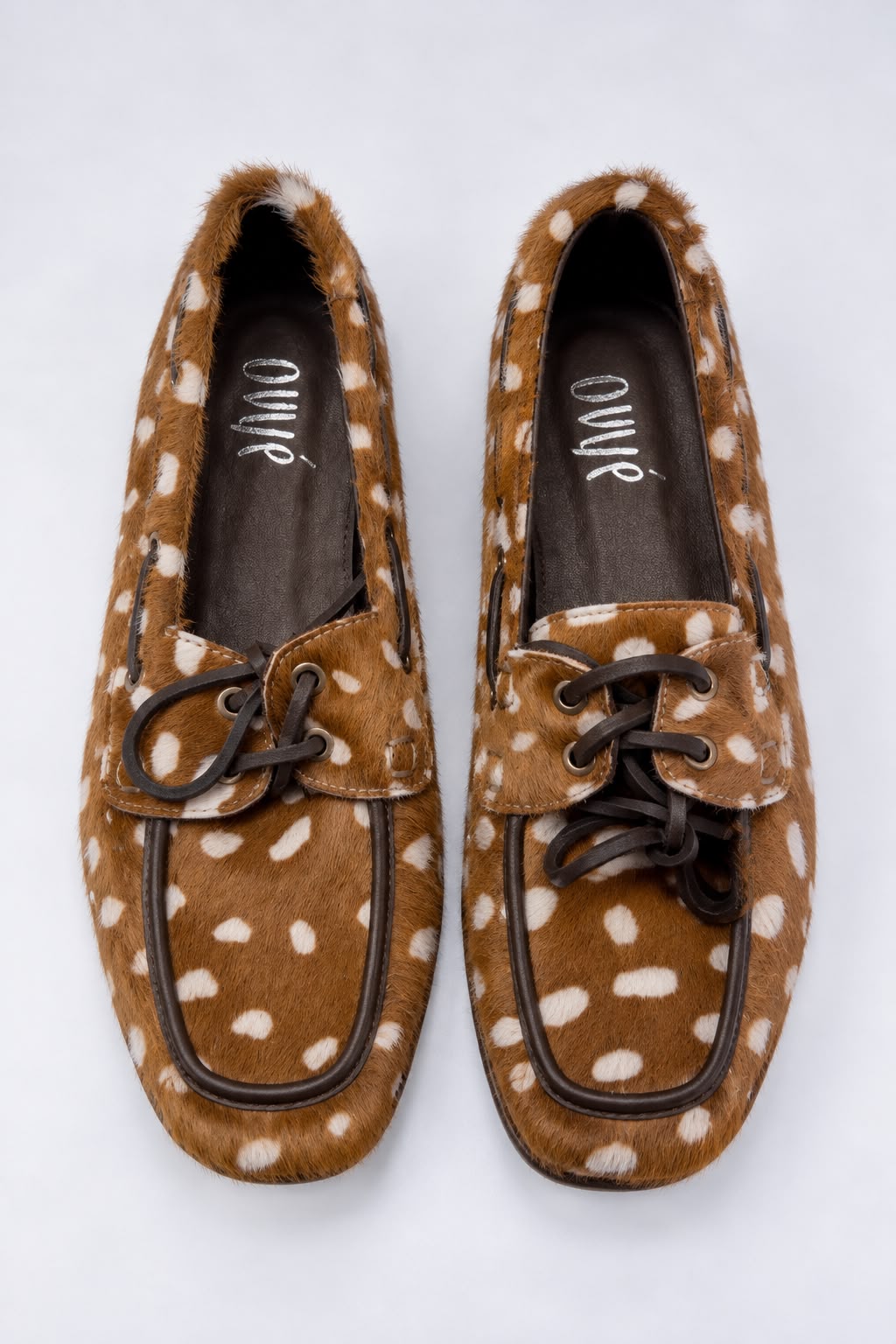 Ovyè - Mocassino in cavallino animalier