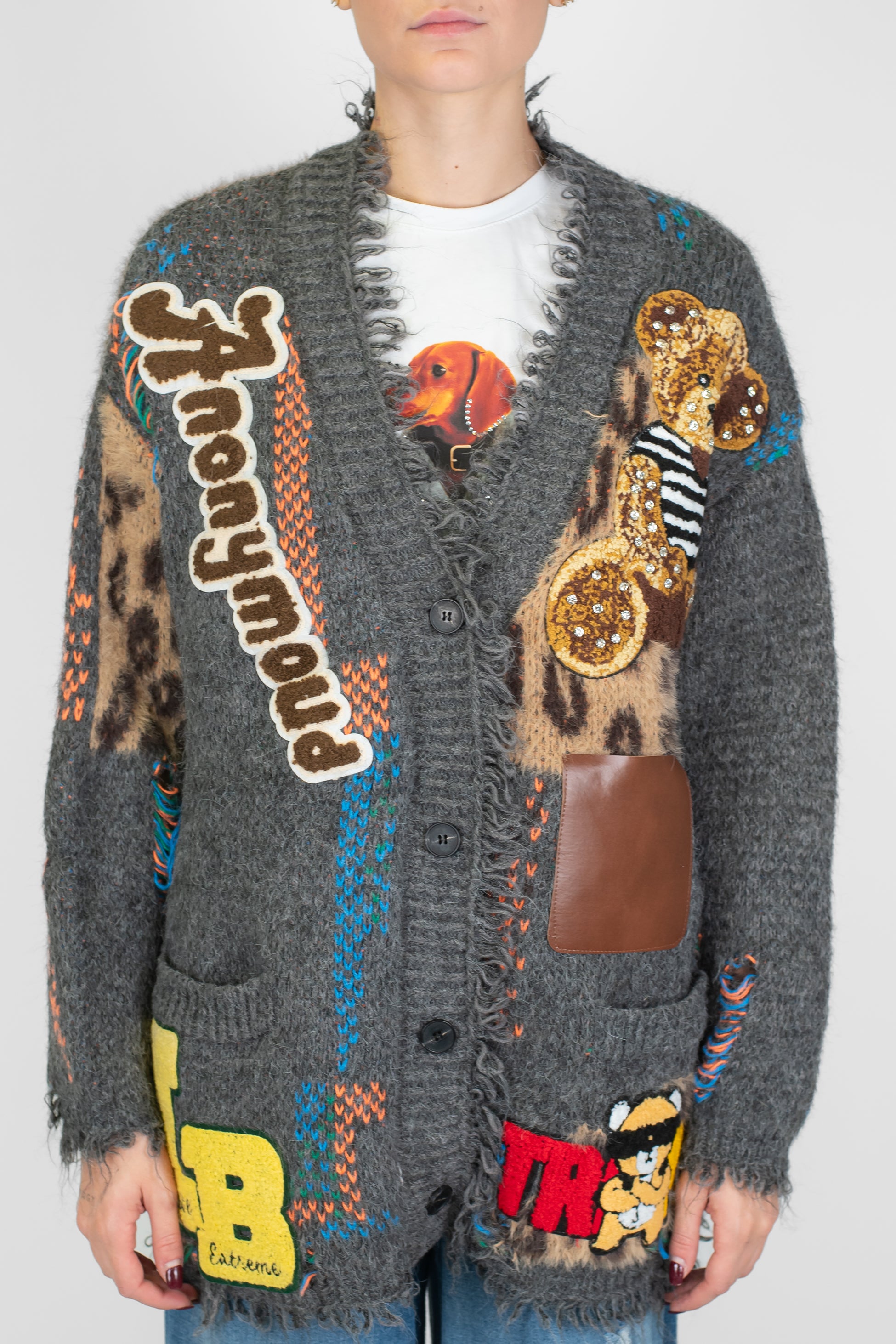 Kontatto - Cardigan con pacht