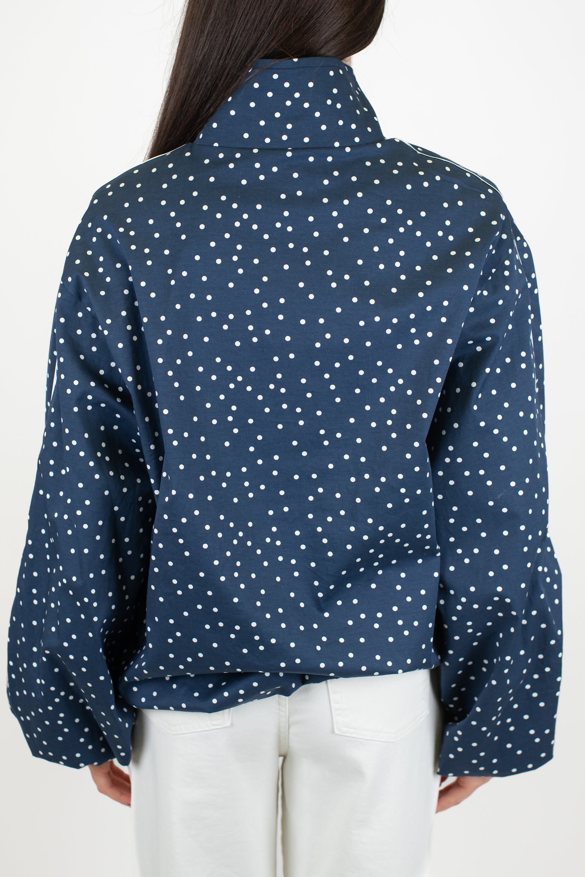 Tensione in - Bomber fantasia pois in tessuto tecnico