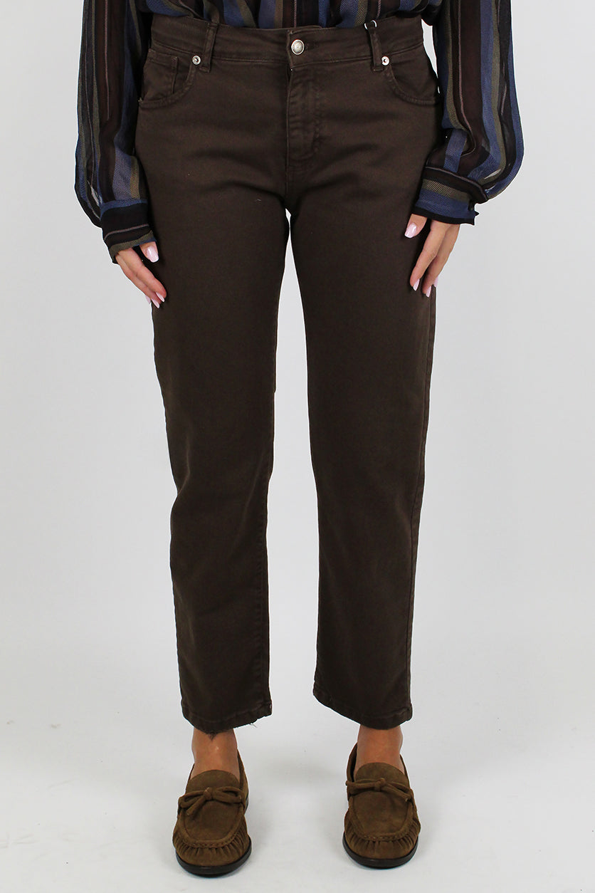 Motel - Pantalone regular in denim colorato