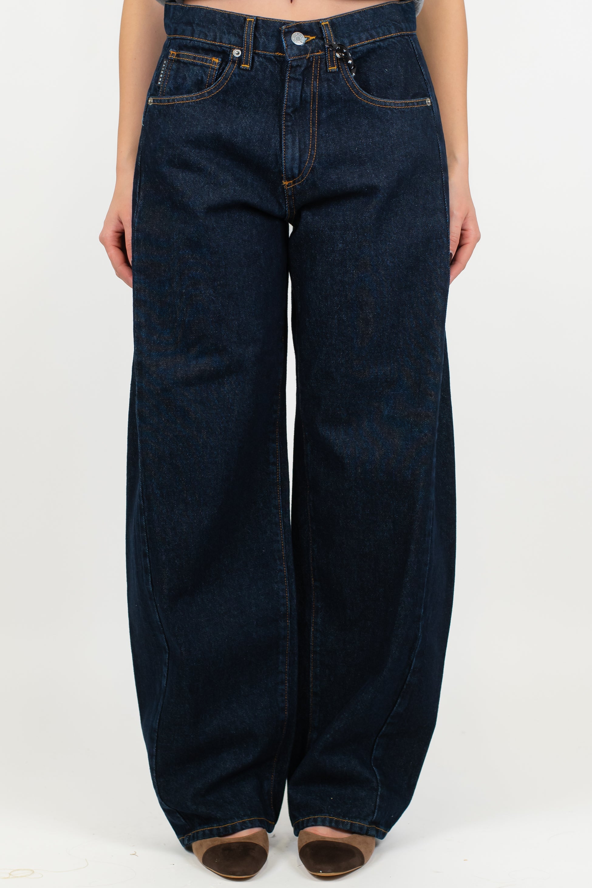 Haveone - Jeans balloon lavaggio scuro modello Lucy