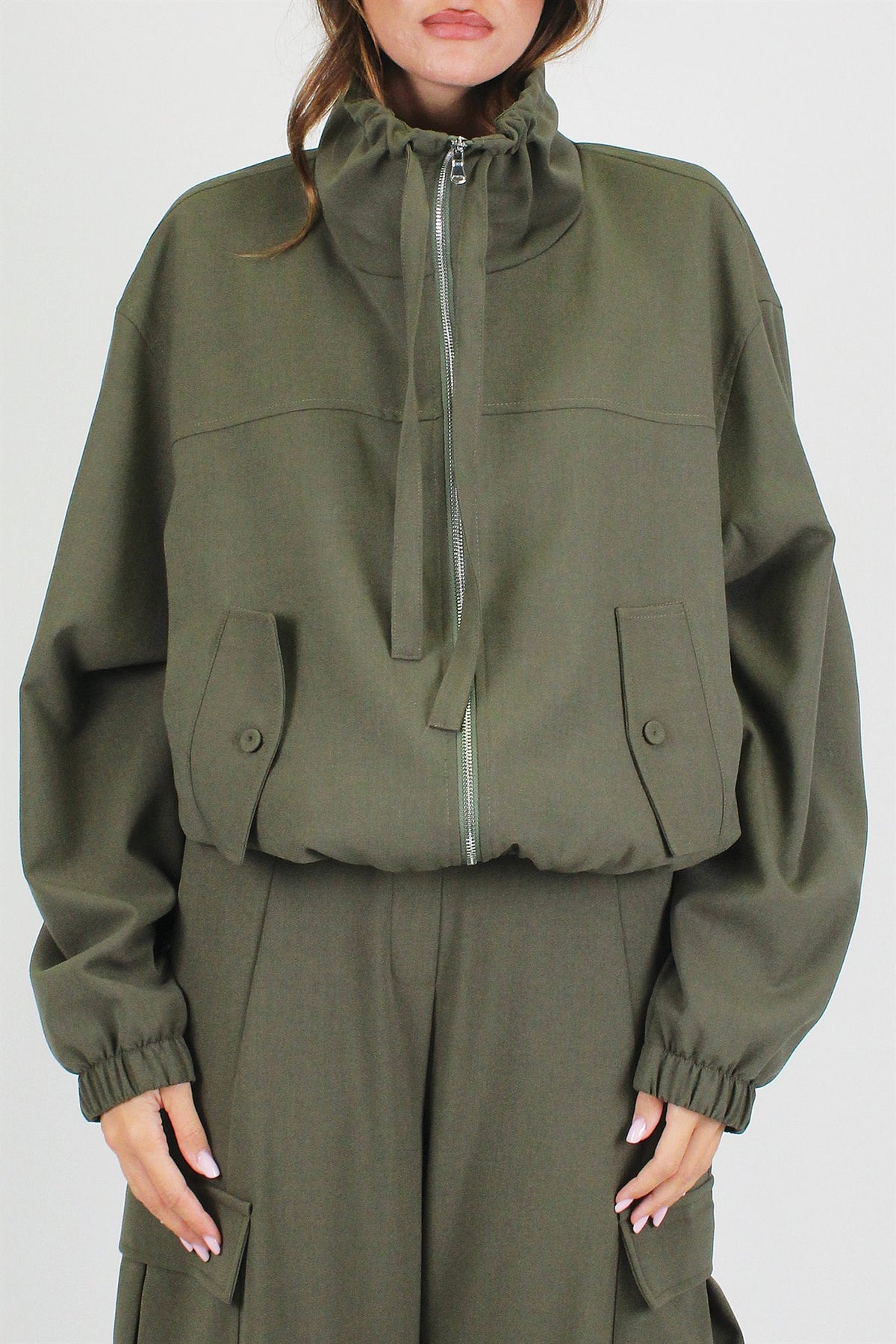 Dixie - Bomber over con scollo cratere