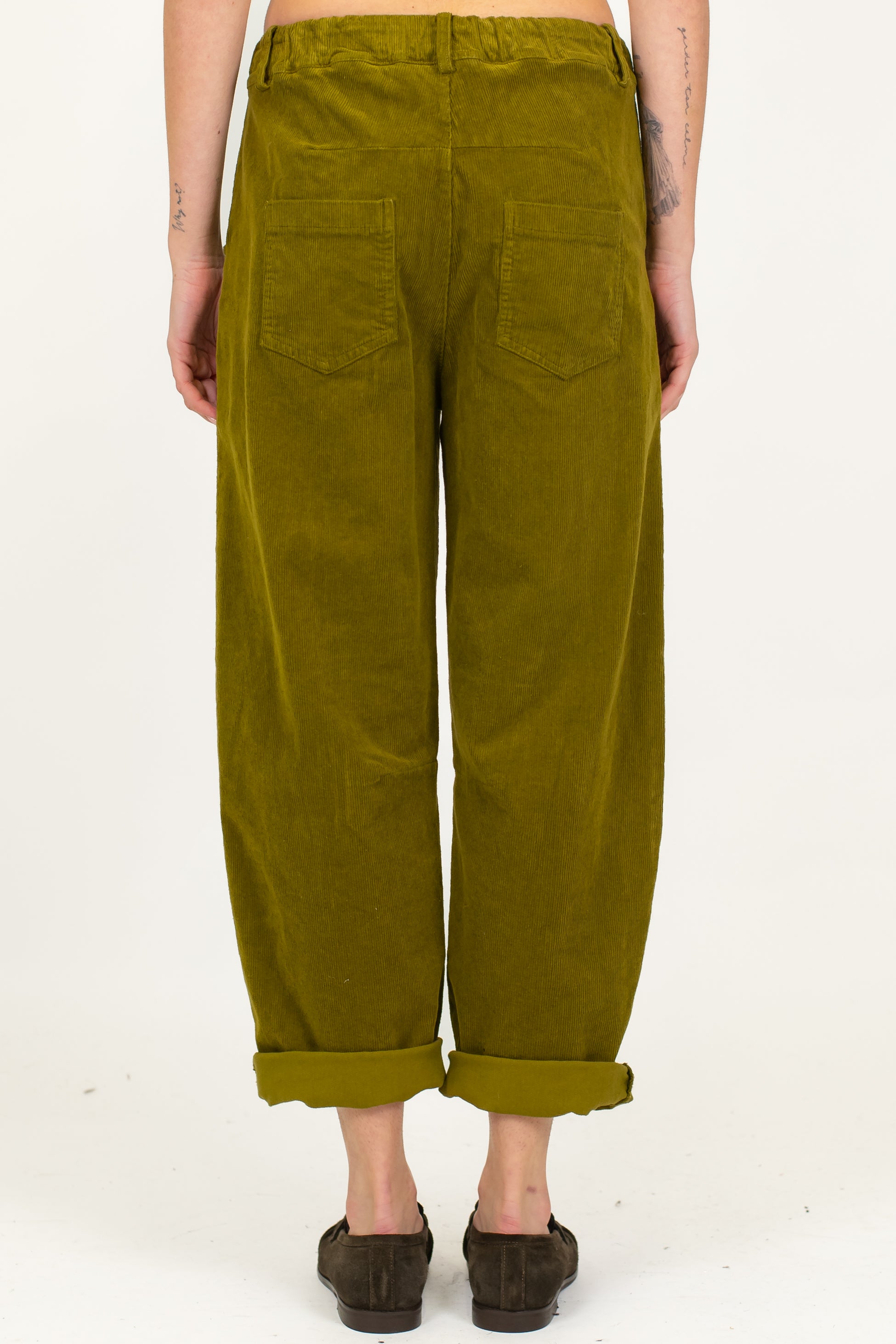 Motel - Pantalone balloon in velluto a coste con elastico sul retro