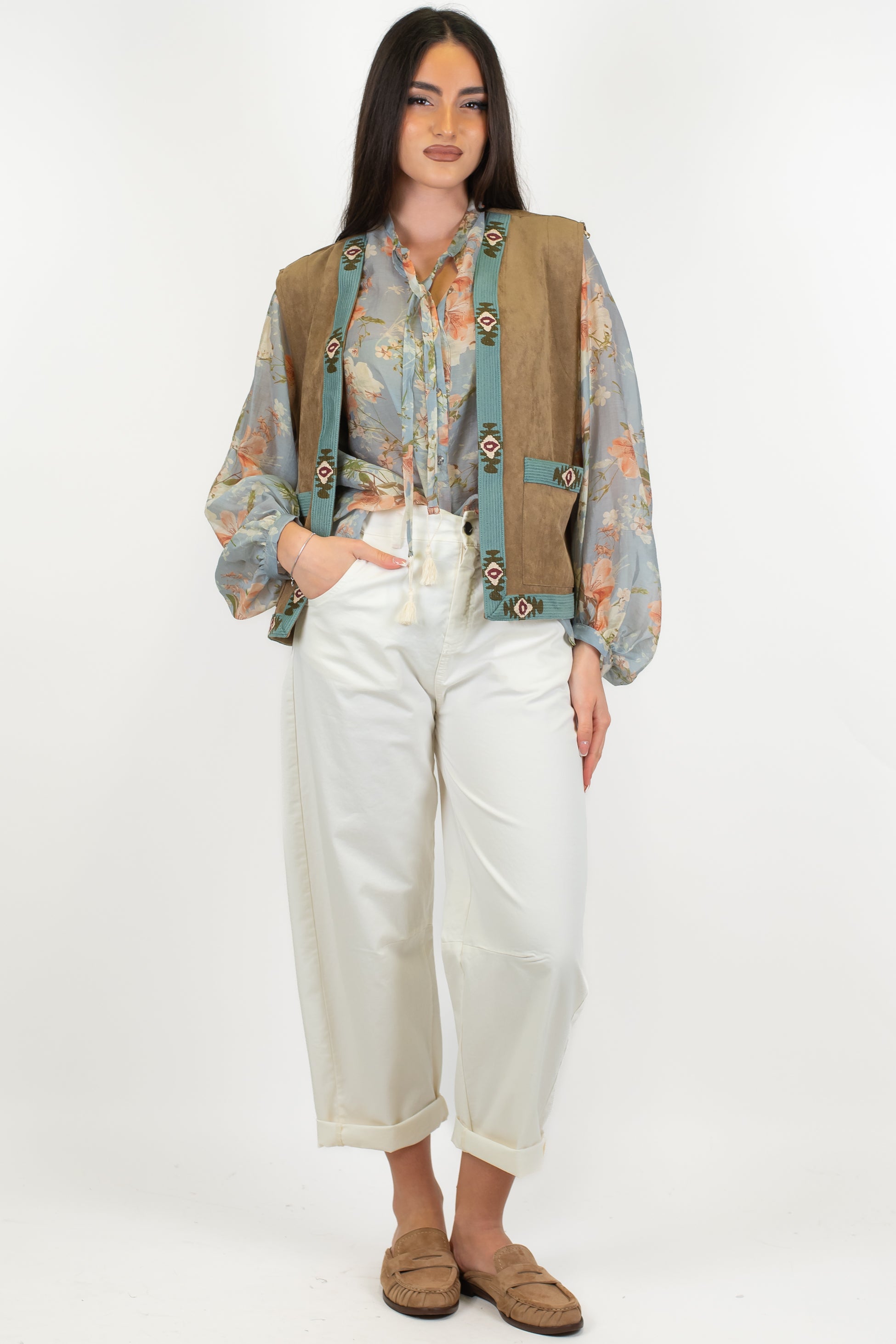 Tensione in - Pantalone balloon con elastico sul retro