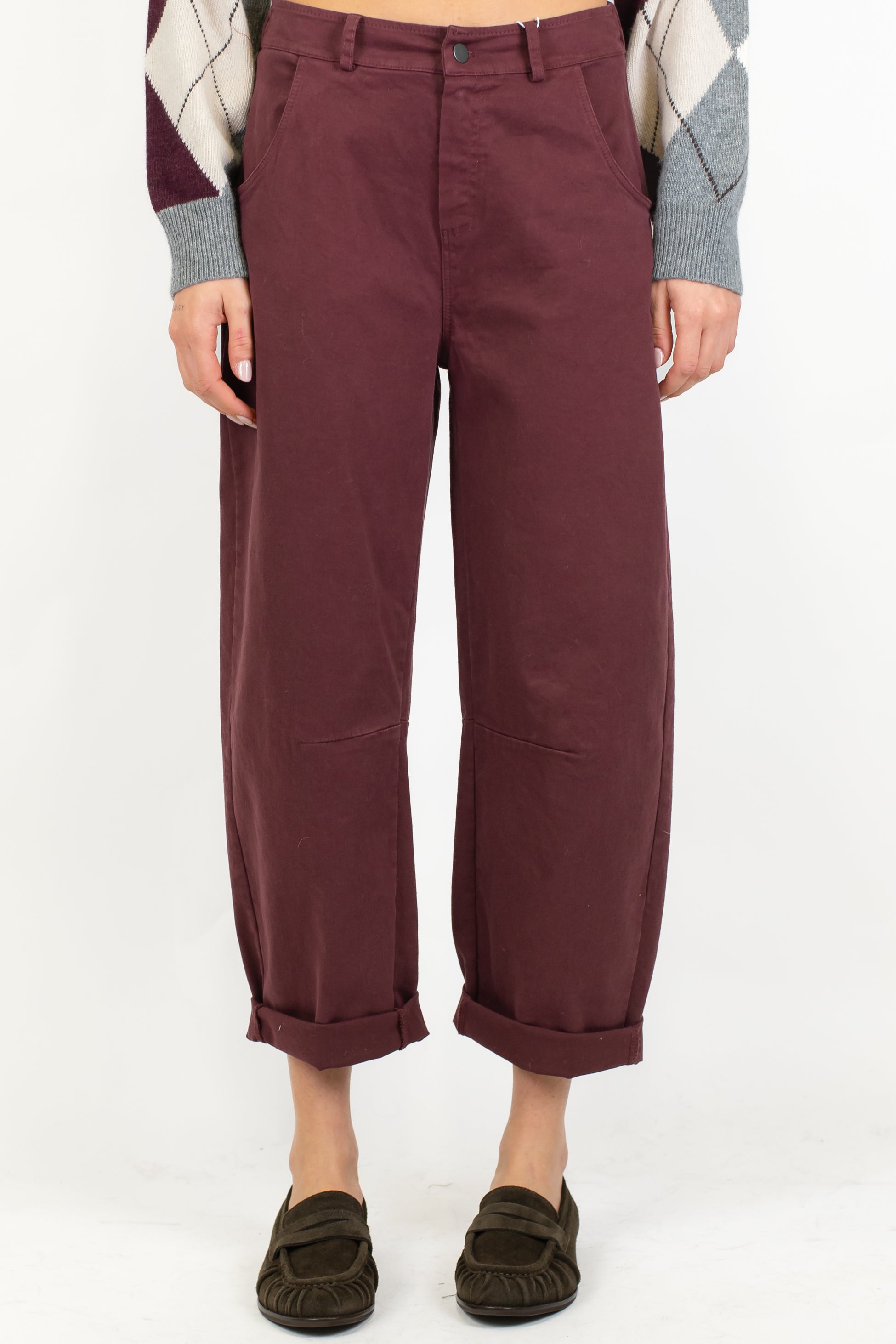 Motel - Pantalone balloon in cotone invernale