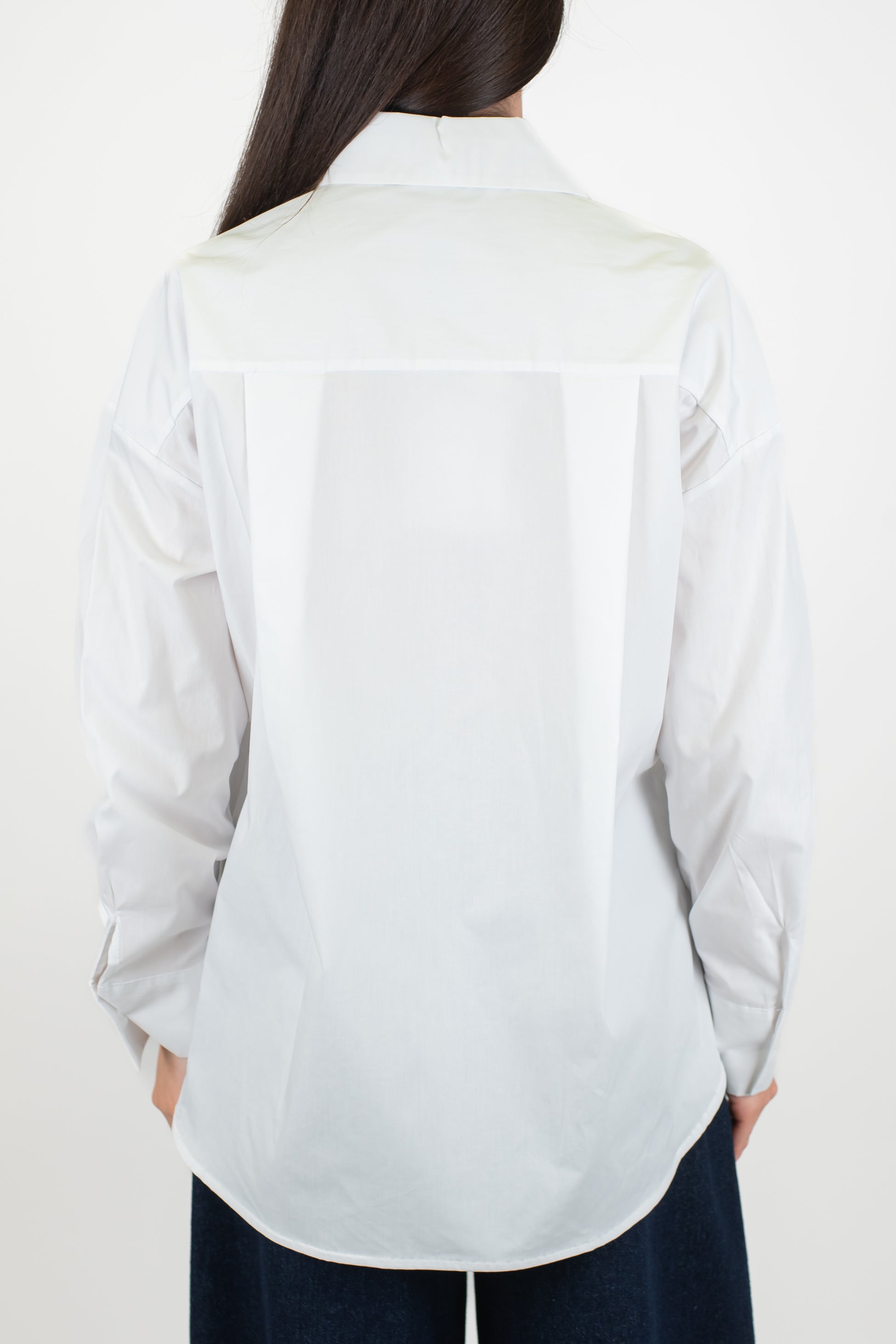 Haveone - Camicia over con taschino in crochet